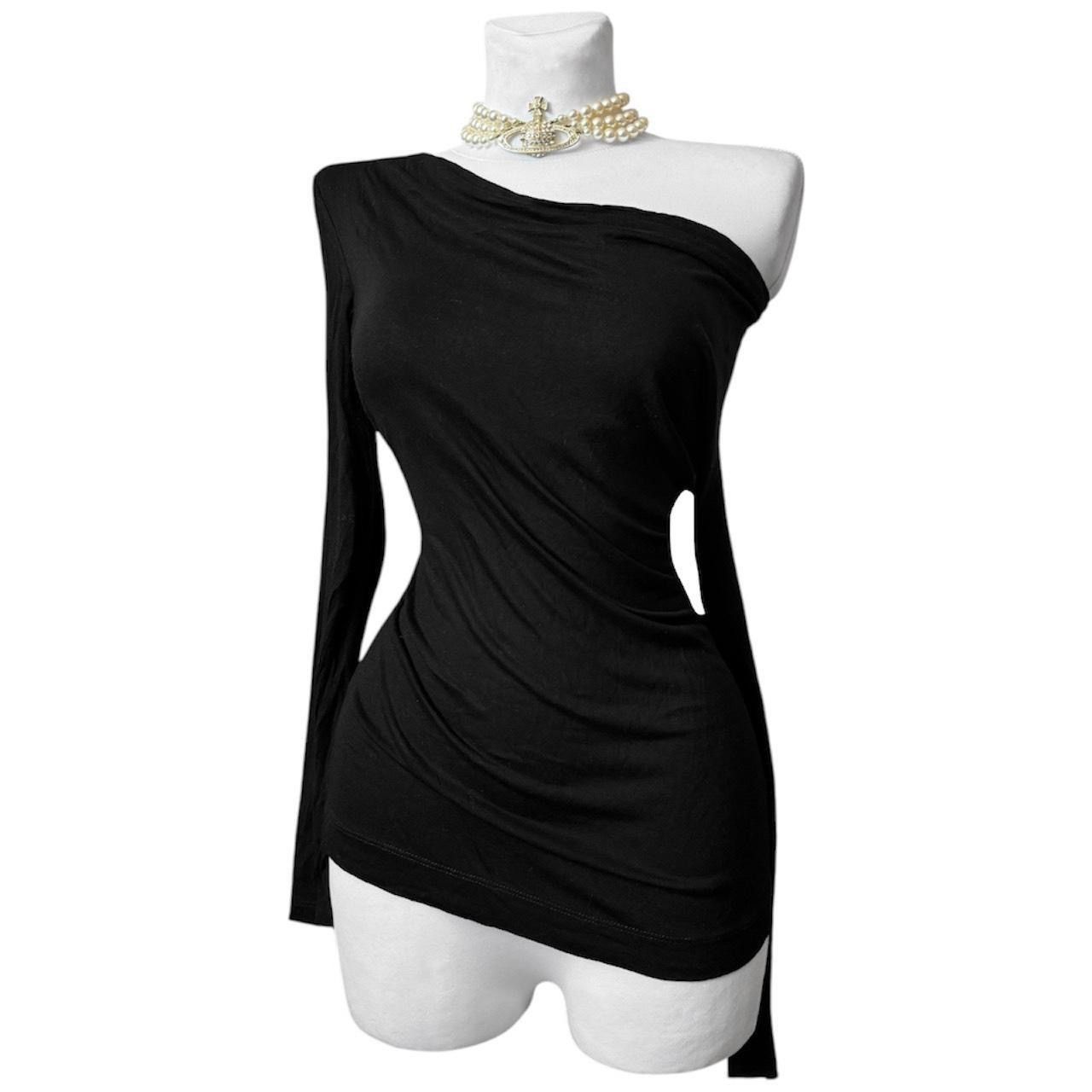 Vintage Stunning Avant - Garde draped top/ blouse Size S / US 4 / IT 40 - 1 Thumbnail