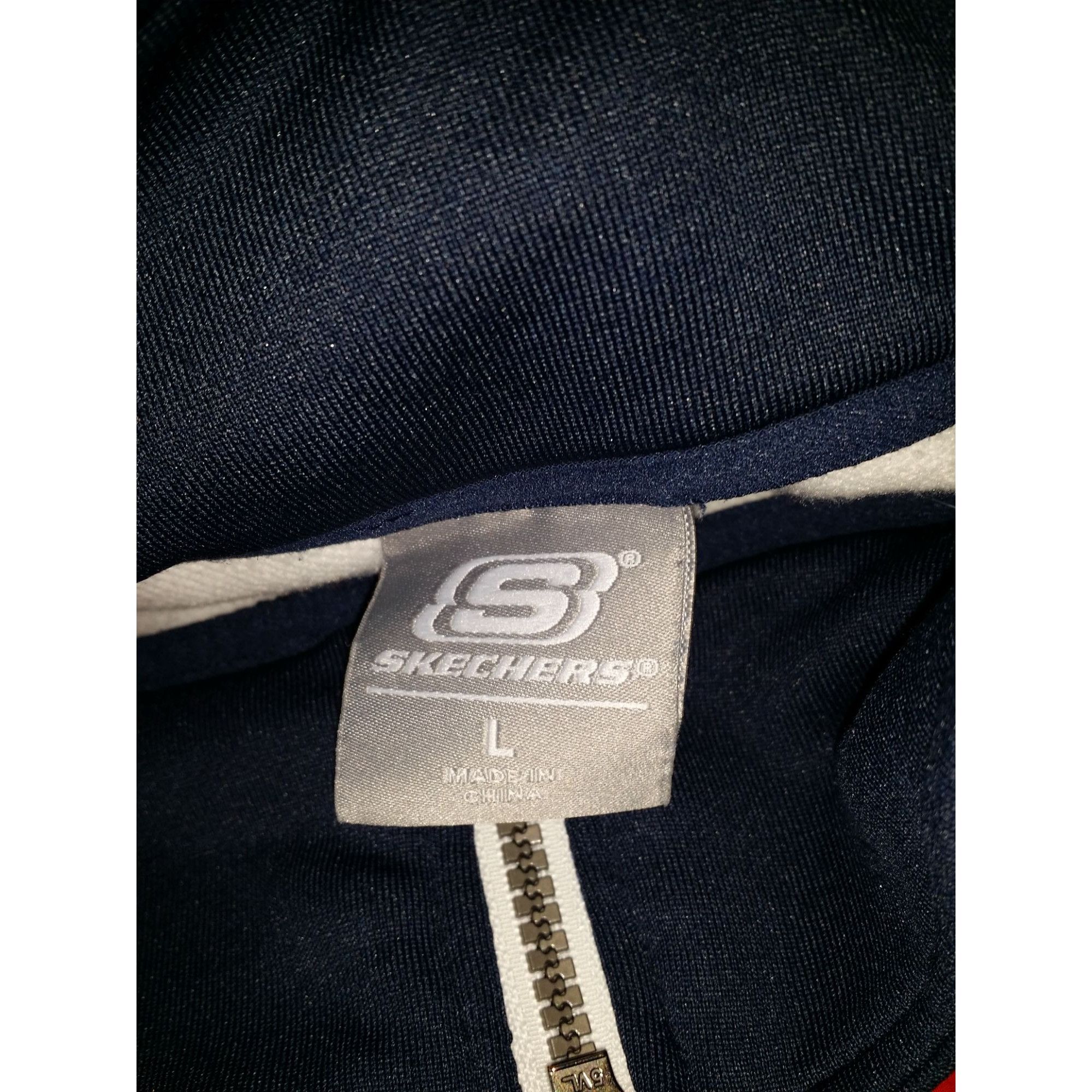 SKECHERS Skechers Tribute Jacket Men Sz L Windbreaker Red White Blue Size US L / EU 52-54 / 3 - 5 Thumbnail