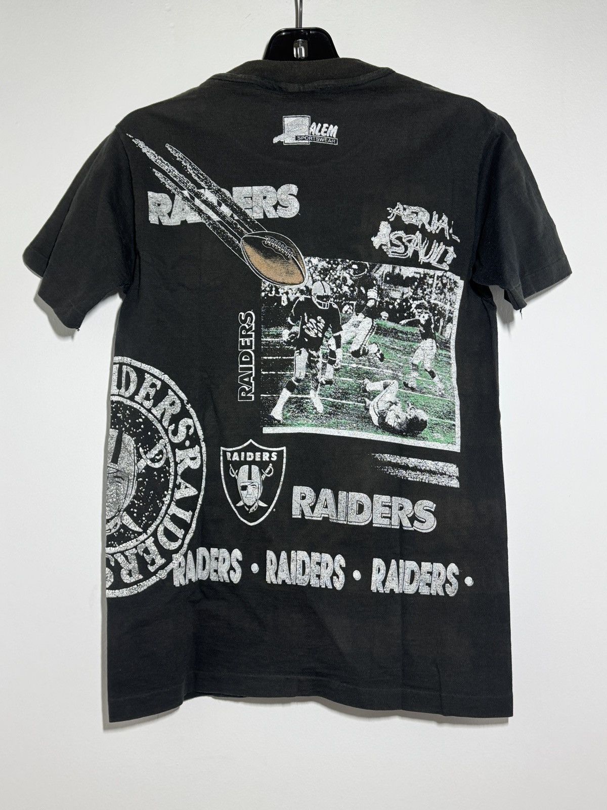 Vintage Vintage 90s Raiders "Aerial Assault" Salem Sportswear USA Size US M / EU 48-50 / 2 - 2 Thumbnail