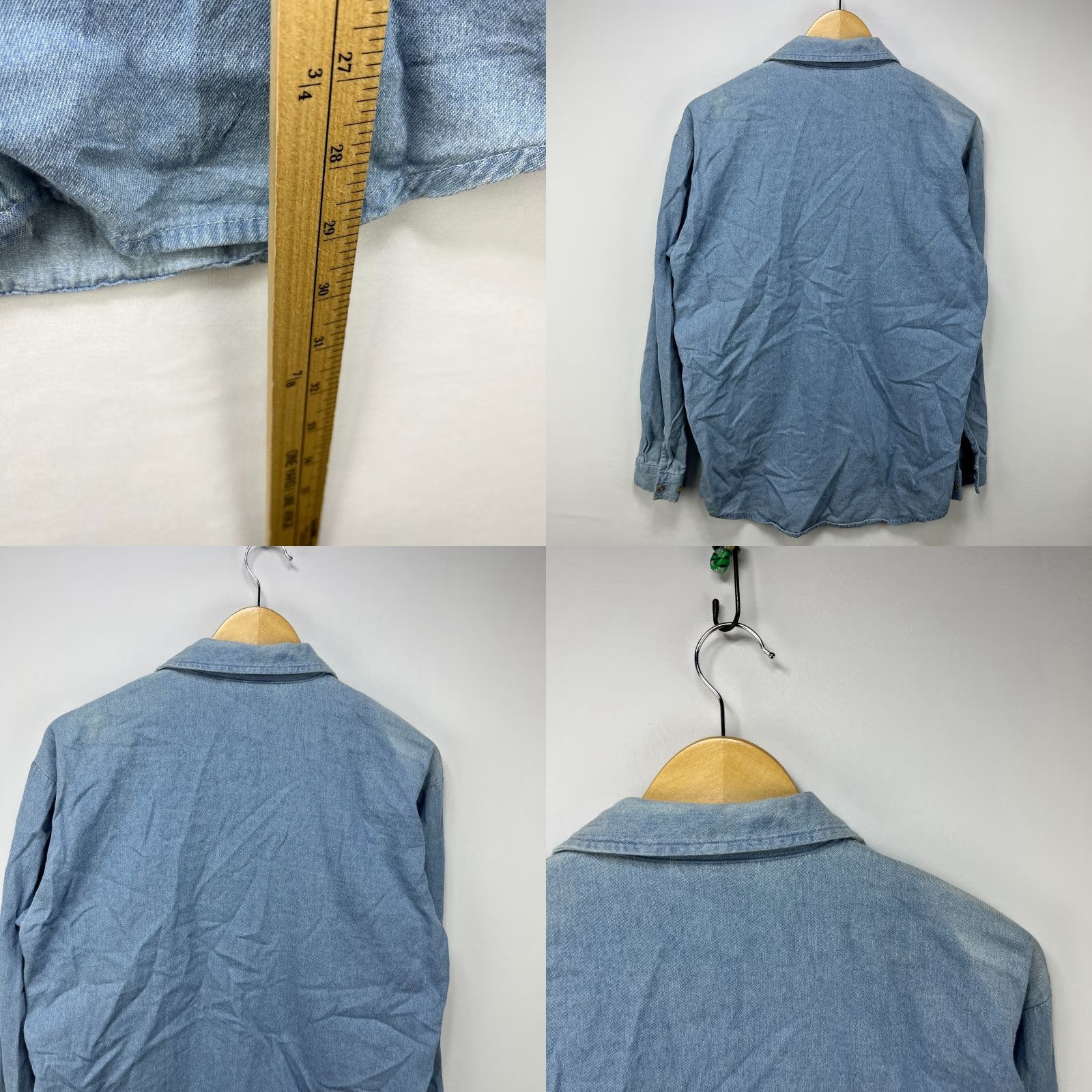 Vintage VINTAGE 90s Looney Tunes Bugs Button-Up Long Sleeve Shirt S Blue Mens Size US S / EU 44-46 / 1 - 8 Thumbnail