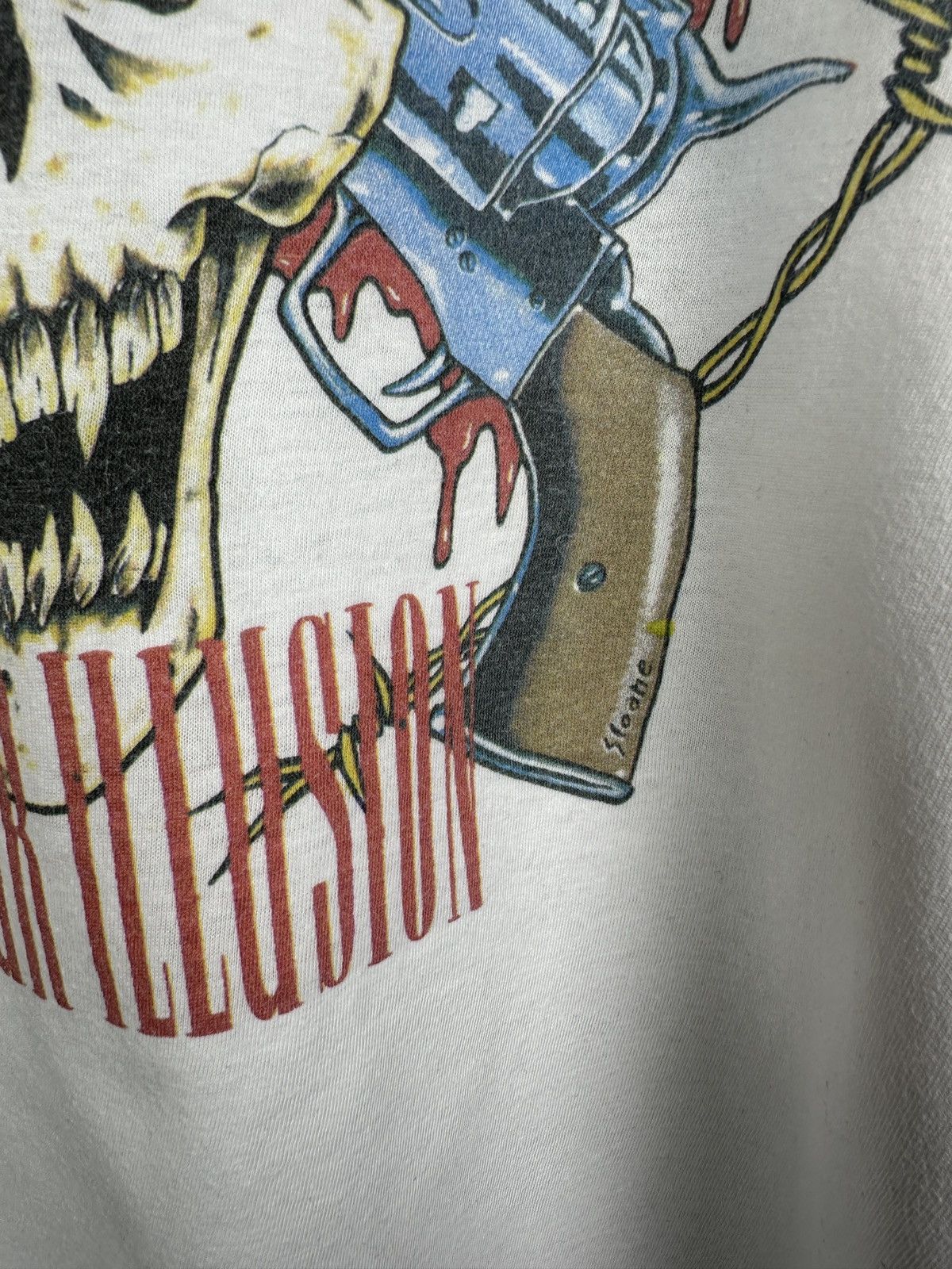 Band Tees 90s Vintage Guns & Roses Graphic Rock TShirt Single Stitch Size US L / EU 52-54 / 3 - 6 Thumbnail