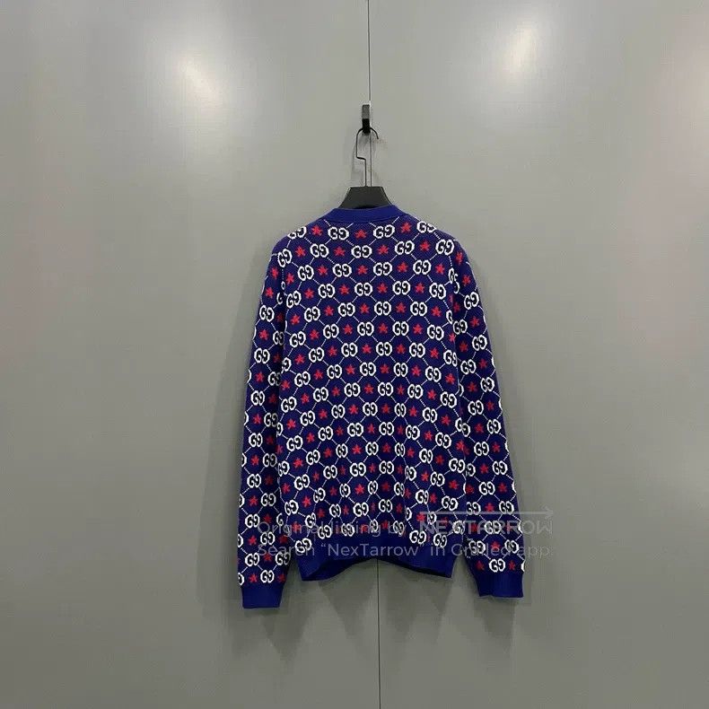 Gucci Gucci GG star long-sleeved knitwear coat Size XL / US 12-14 / IT 48-50 - 3 Thumbnail