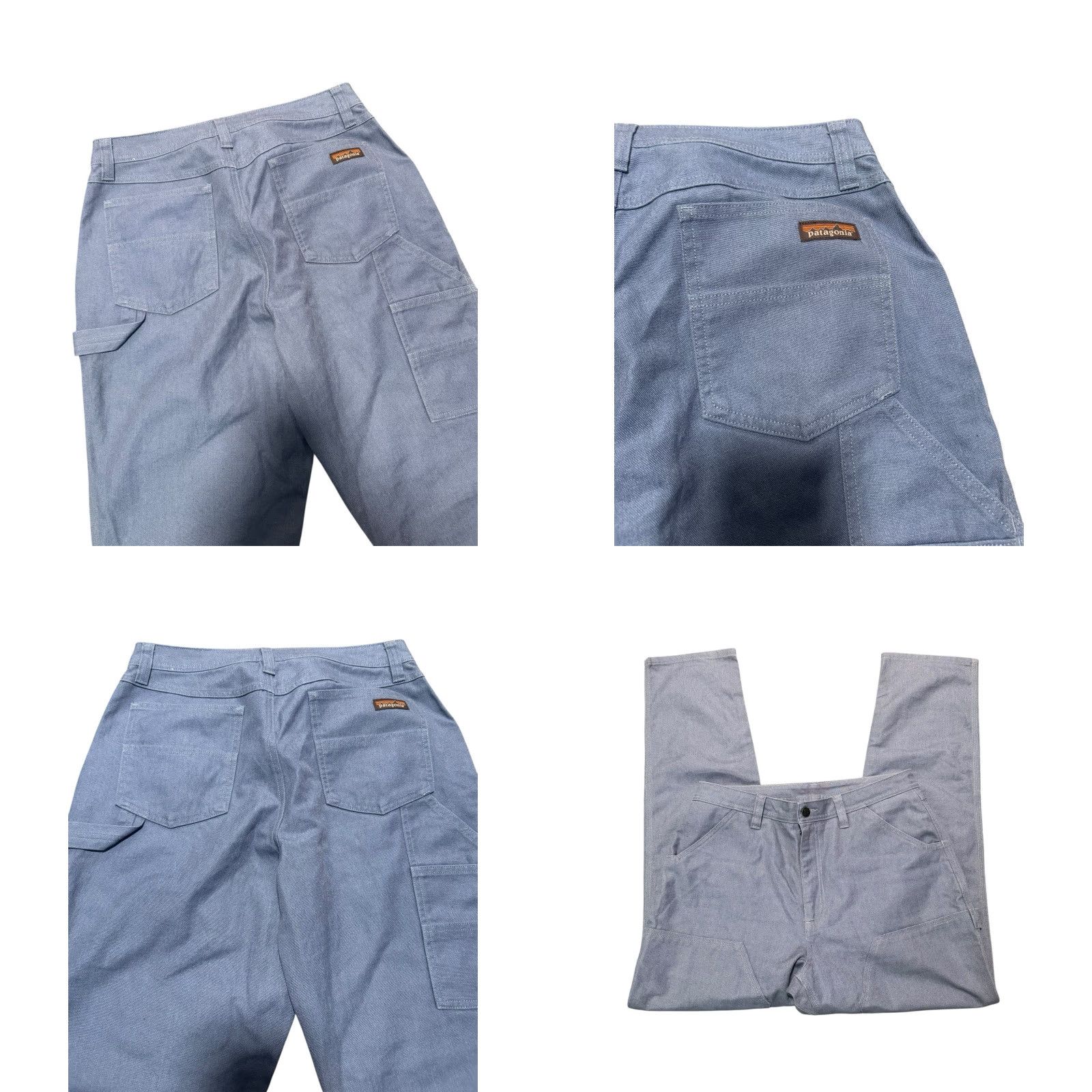 Patagonia Patagonia Hemp Canvas Pants Women Blue 12 Slim All Seasons Double Knee Carpenter Size 34" / US 12 / IT 48 - 8 Thumbnail