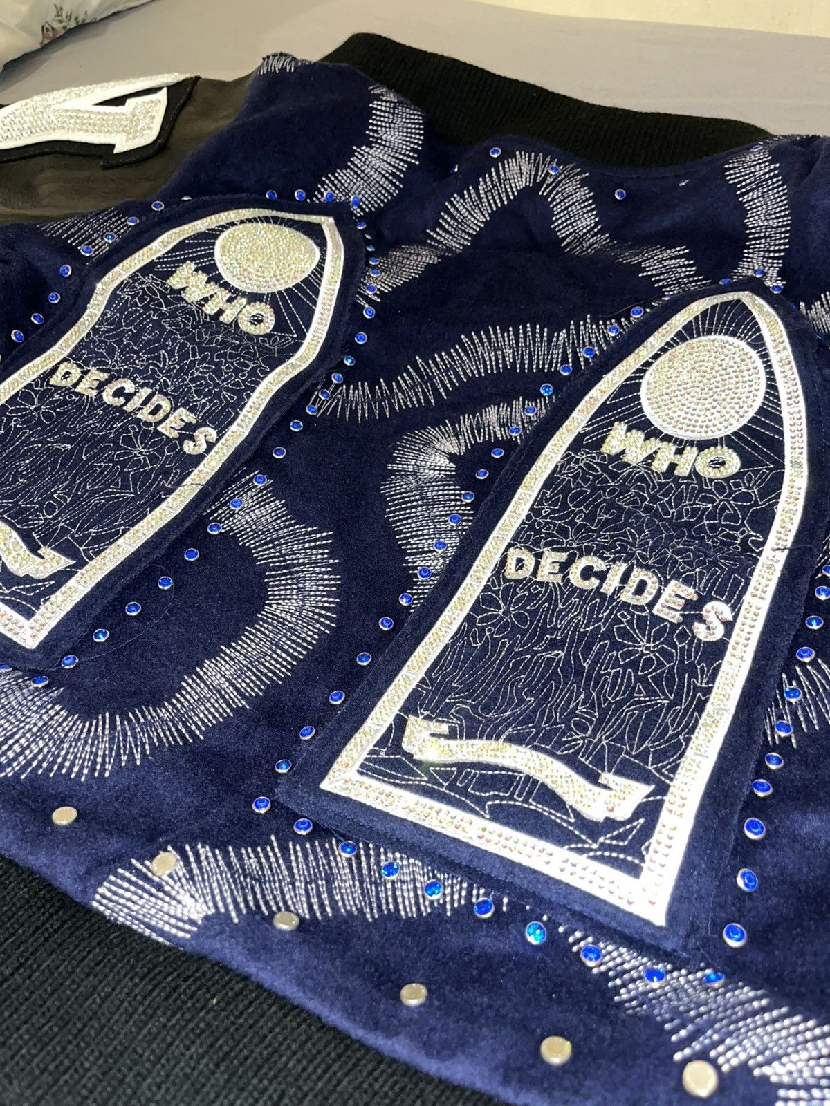 Who Decides War Who Decides War Cathedral Varsity Jacket Navy Size US M / EU 48-50 / 2 - 8 Thumbnail