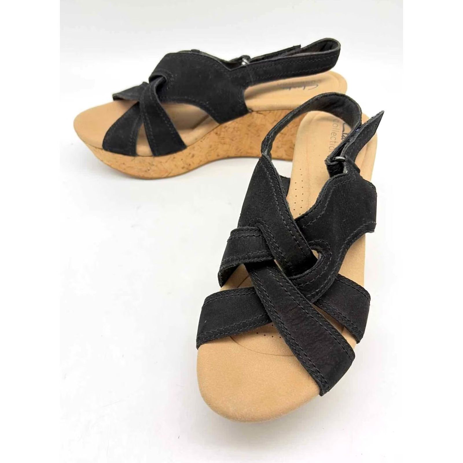 Clarks Clarks Black Size 9 Wedge Heels Size US 9 / IT 39 - 2 Thumbnail