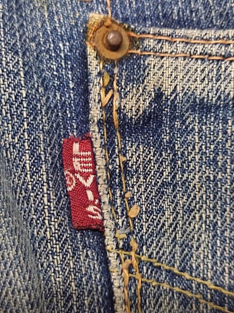 Levi's × Levi's Vintage Clothing VINTAGE 70’s LEVIS BIG E SELVEDGE BAGGY JEANS Size US 37 - 9 Thumbnail