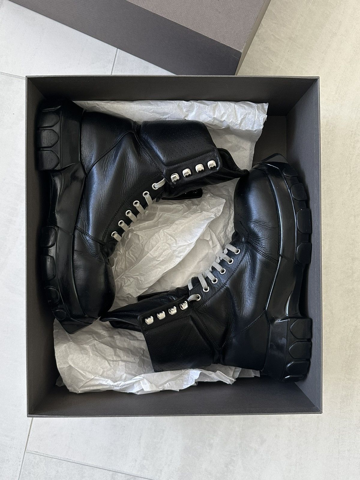 Rick Owens RICK OWENS TRACTOR DUNK BOZO BOOT Size US 11 / EU 44 - 2 Thumbnail