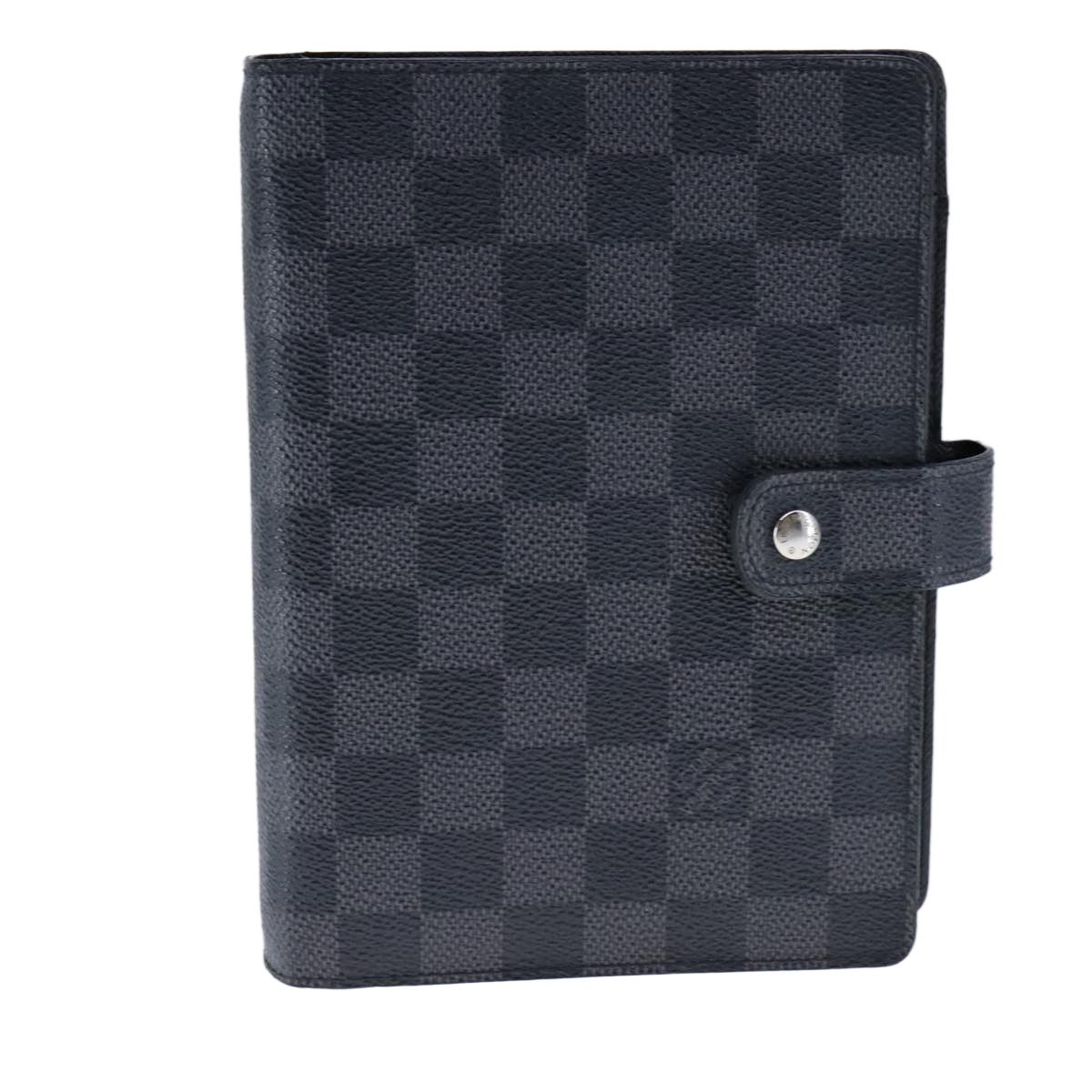 Louis Vuitton Agenda Mm Black Canvas Wallet (Pre-Owned) Size ONE SIZE - 1 Thumbnail