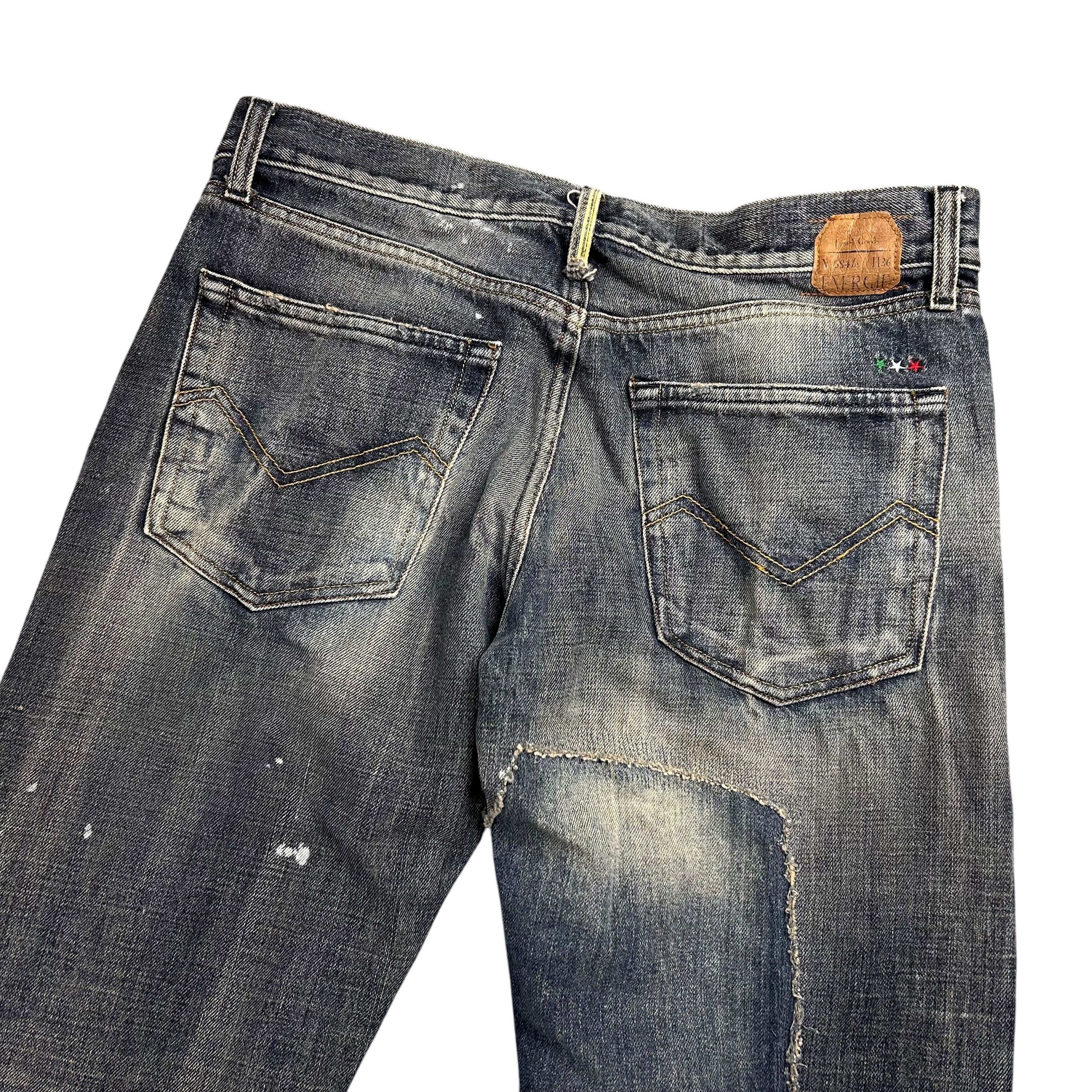 Energie Energie Selvedge Denim Regular Straight Jeans Patch W33L36 Size US 33 - 4 Thumbnail