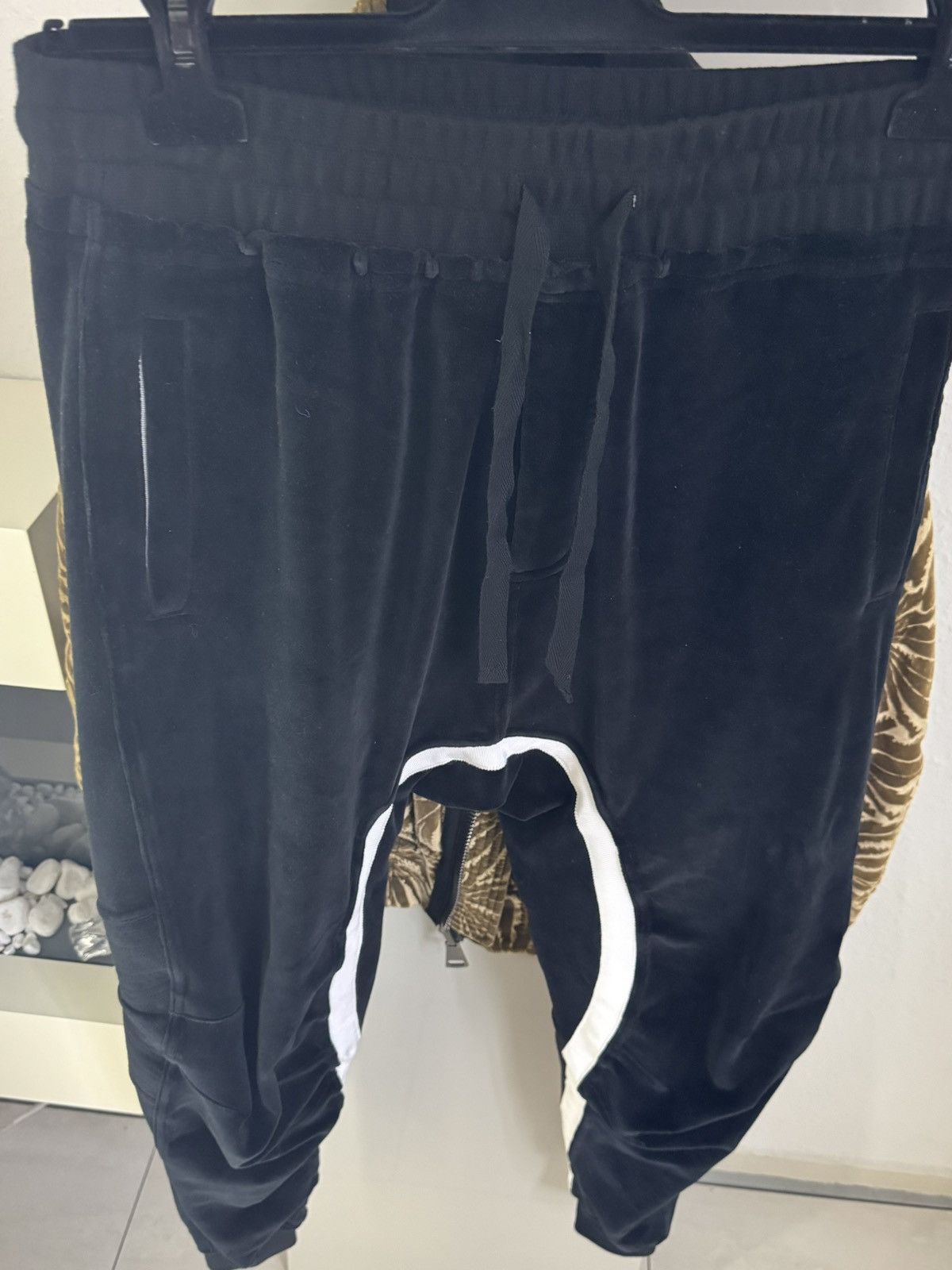 Haider Ackermann Velvet Moonshape Sweatpants Size US 34 / EU 50 - 1 Thumbnail