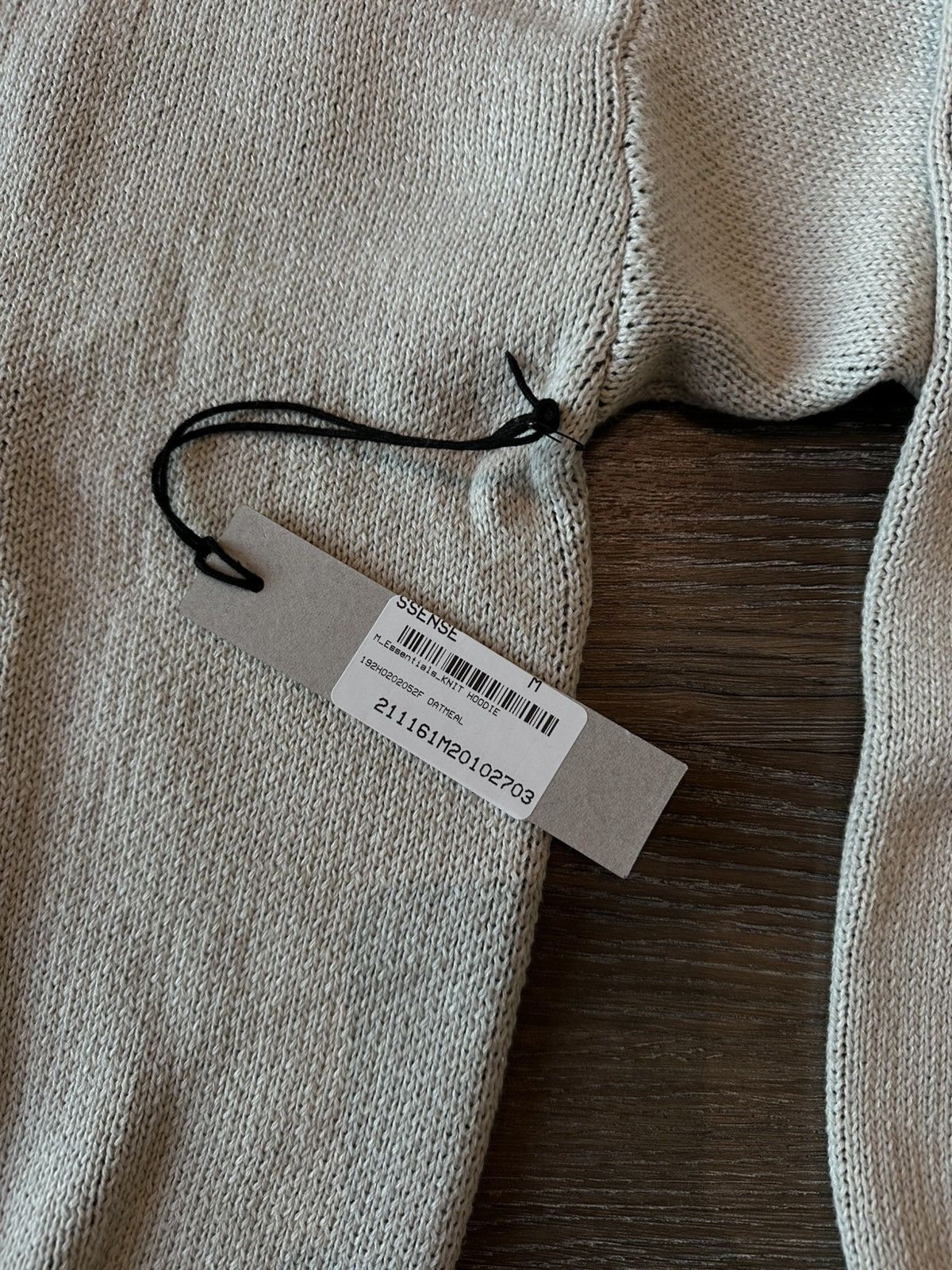 Essentials × Fear of God FOG Essentials knit pullover hoodie Oatmeal Beige Cream Size US M / EU 48-50 / 2 - 5 Thumbnail