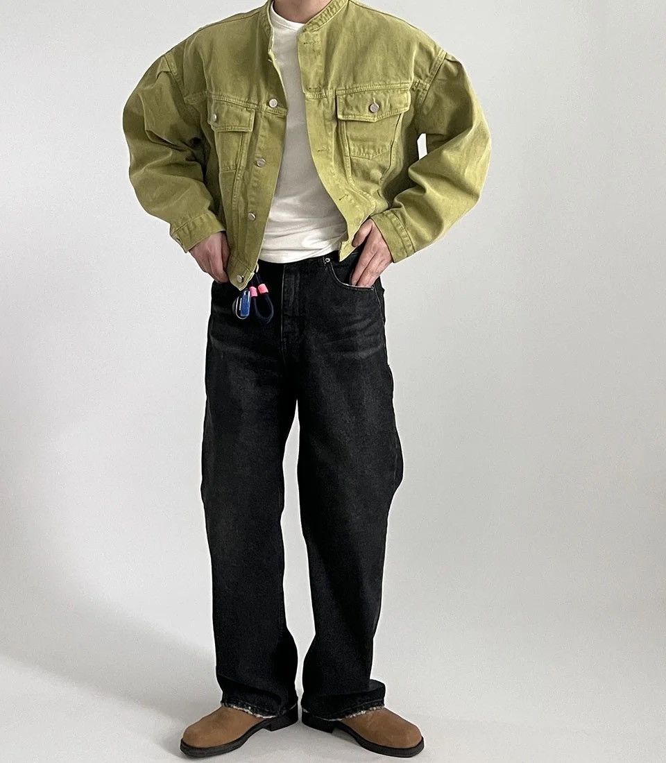 Vintage Denim Casual with Pockets hip-hop bomber jacket y2k 90’s Size US L / EU 52-54 / 3 - 3 Thumbnail
