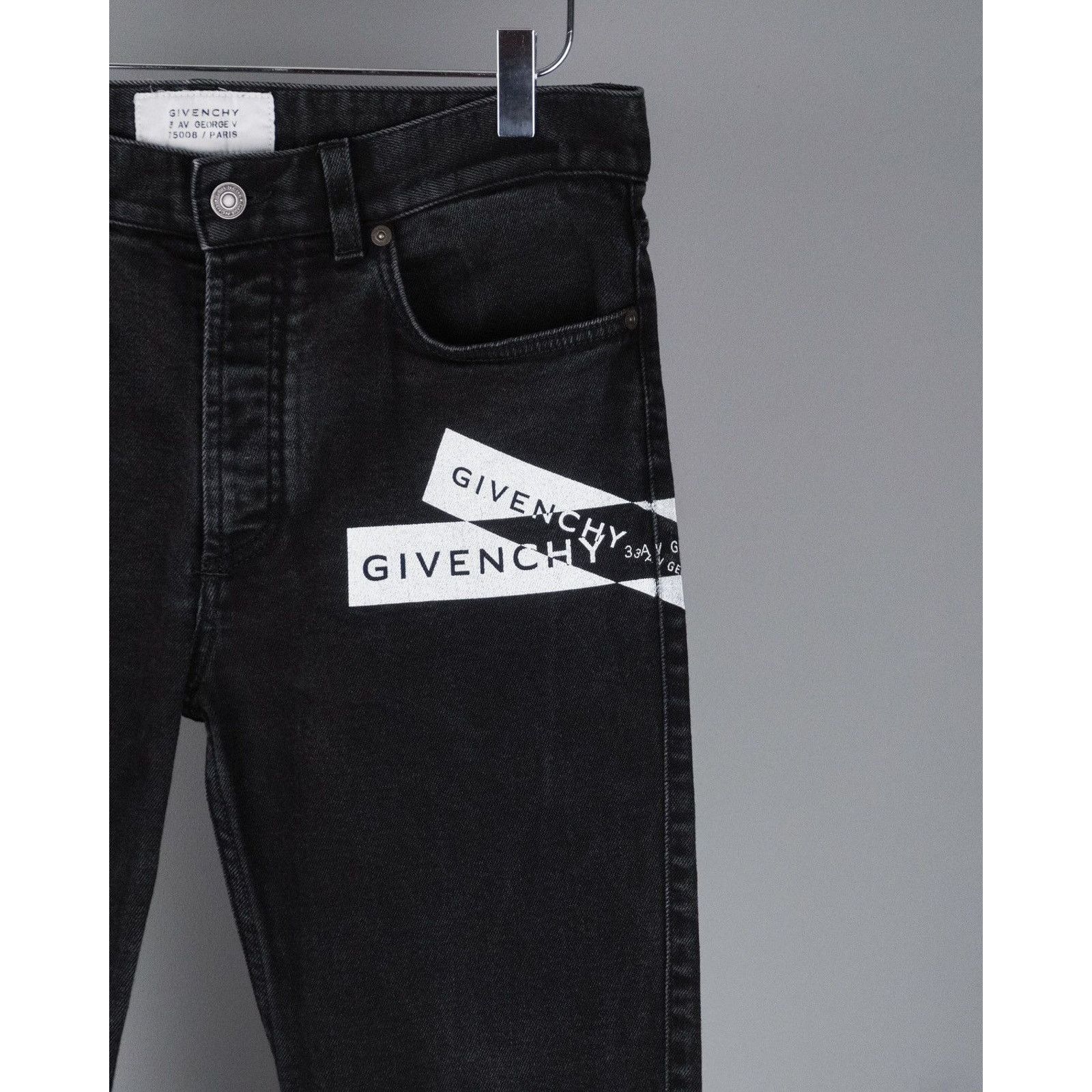 Givenchy Givenchy paris logo black skinny pant jeans Size US 31 - 3 Thumbnail
