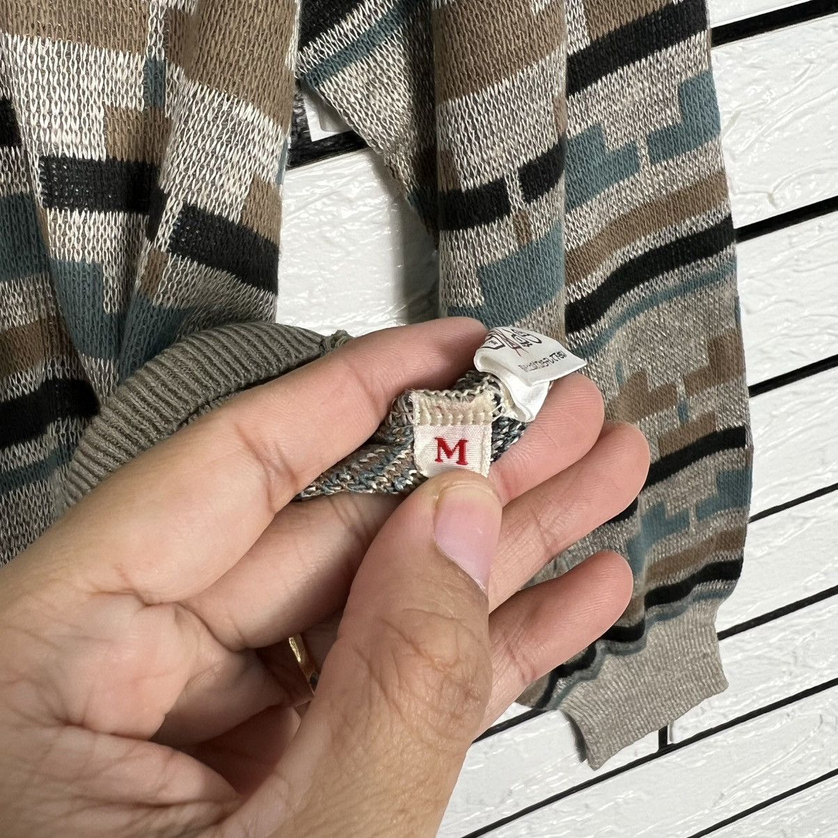 Japanese Brand Vintage 90's INTERMEZZO Knitted Sweatshirt #3956-C180 Size US M / EU 48-50 / 2 - 11 Thumbnail