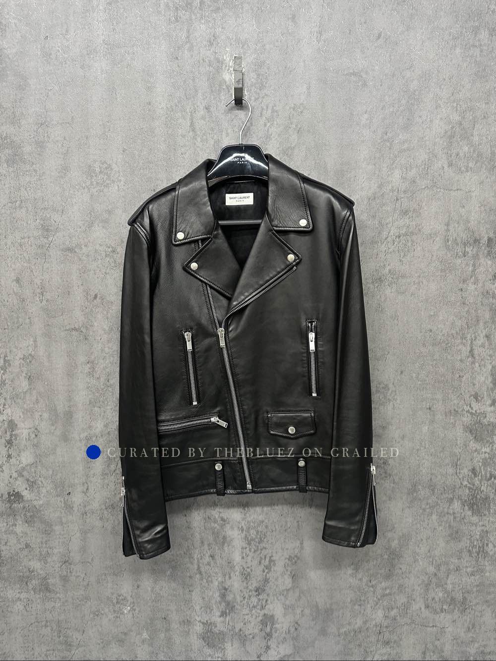 Saint Laurent Paris Classic Black Biker Jacket Size L Size US L / EU 52-54 / 3 - 1 Thumbnail