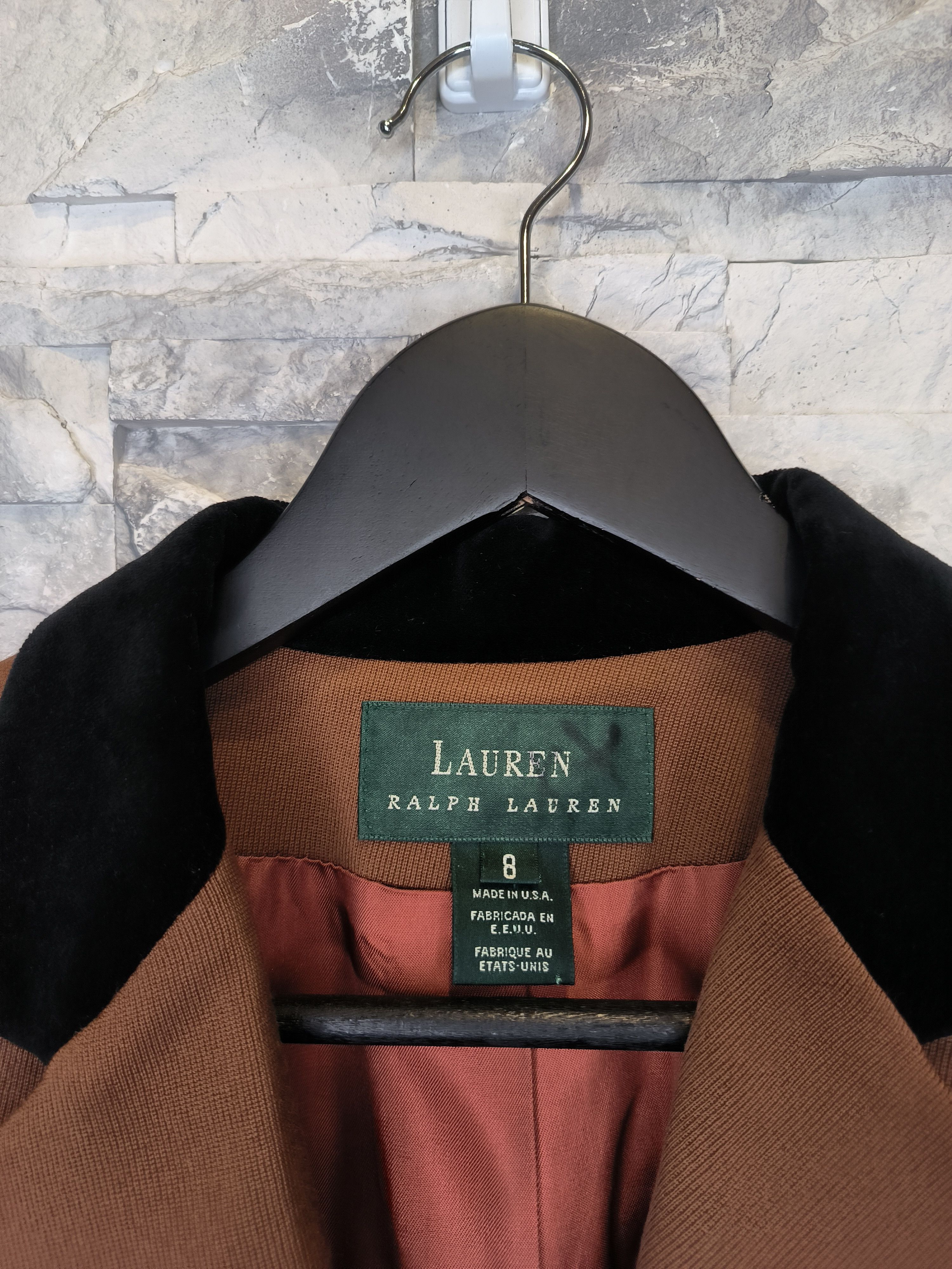 Ralph Lauren Ralph Lauren Wool Brown USA Made Suit Blazer Jacket Size M / US 6-8 / IT 42-44 - 6 Thumbnail