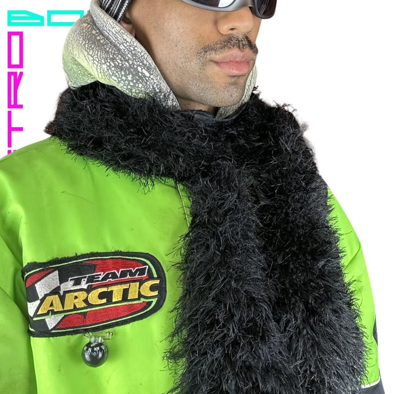 Other BLACK FUZZY EYELASH YARN KNIT WINTER SCARF Size ONE SIZE - 4 Thumbnail