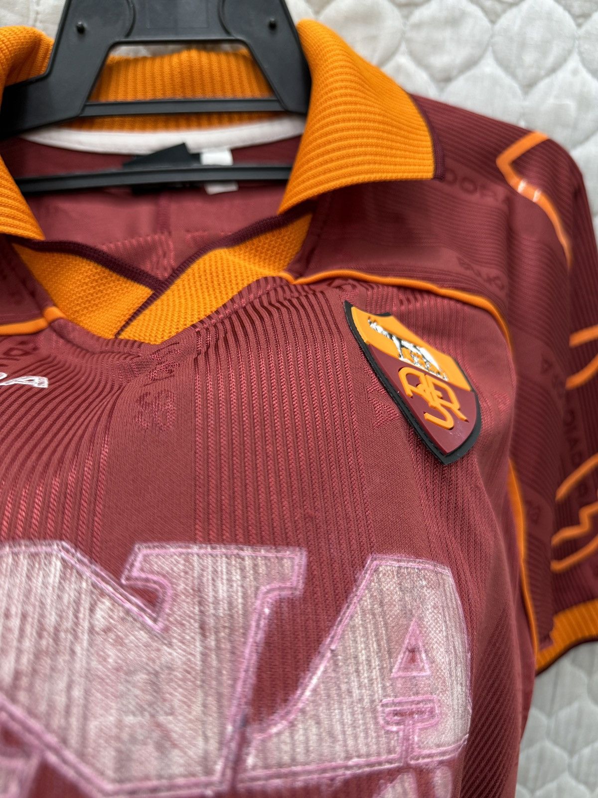 Diadora 🔥🔥🔥ARCHIVE VINTAGE AS ROMA DIADORA NAKATA JERSEY Size US L / EU 52-54 / 3 - 13 Thumbnail