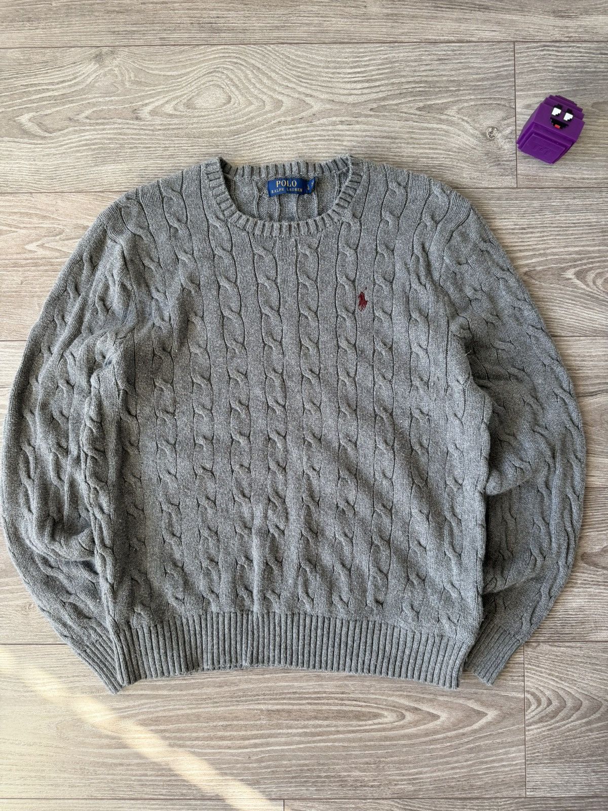 Polo Ralph Lauren Polo Ralph Lauren Grey Luxury Casual Knitted Sweater Size US L / EU 52-54 / 3 - 9 Thumbnail