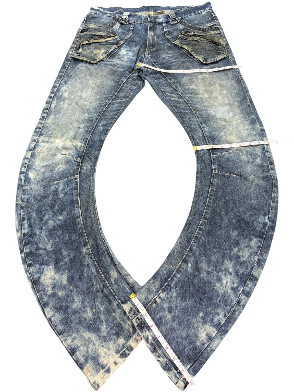 PPFM Vintage PPFM Bleached Wash Distress Banana Jeans Size US 34 / EU 50 - 8 Thumbnail