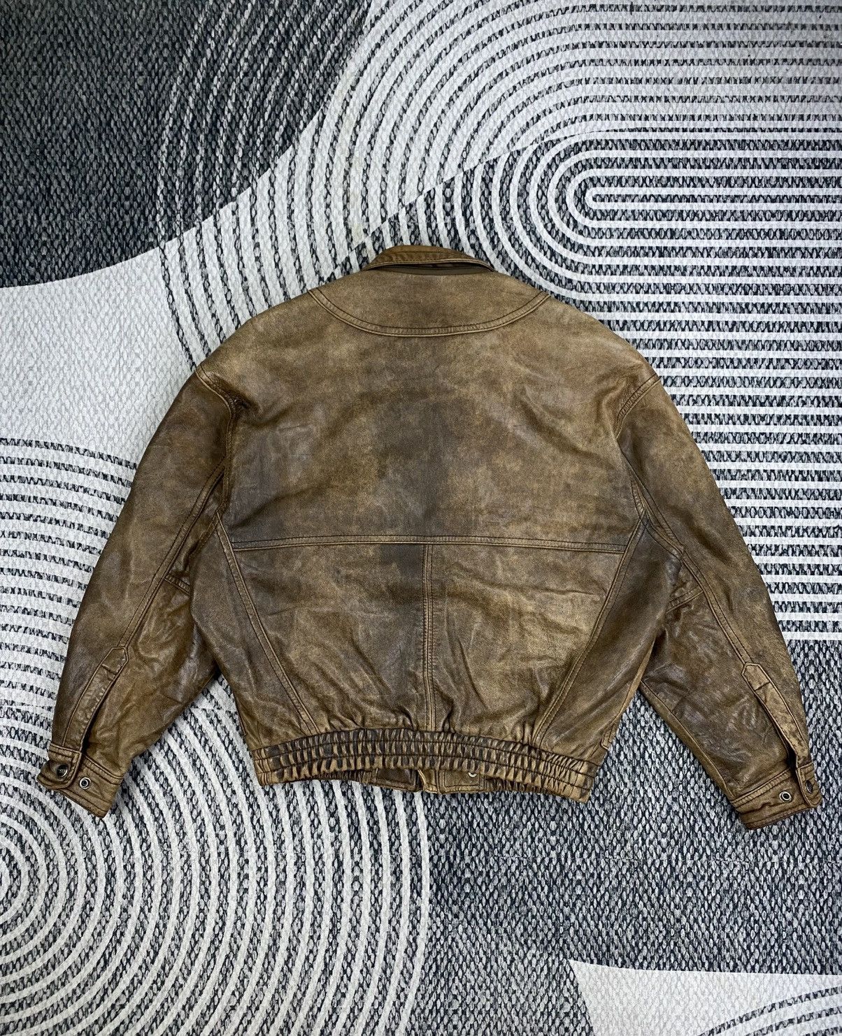 Leather Vintage Comet Club With Cargo Pocket Leather Flight Jacket Size US XL / EU 56 / 4 - 2 Thumbnail
