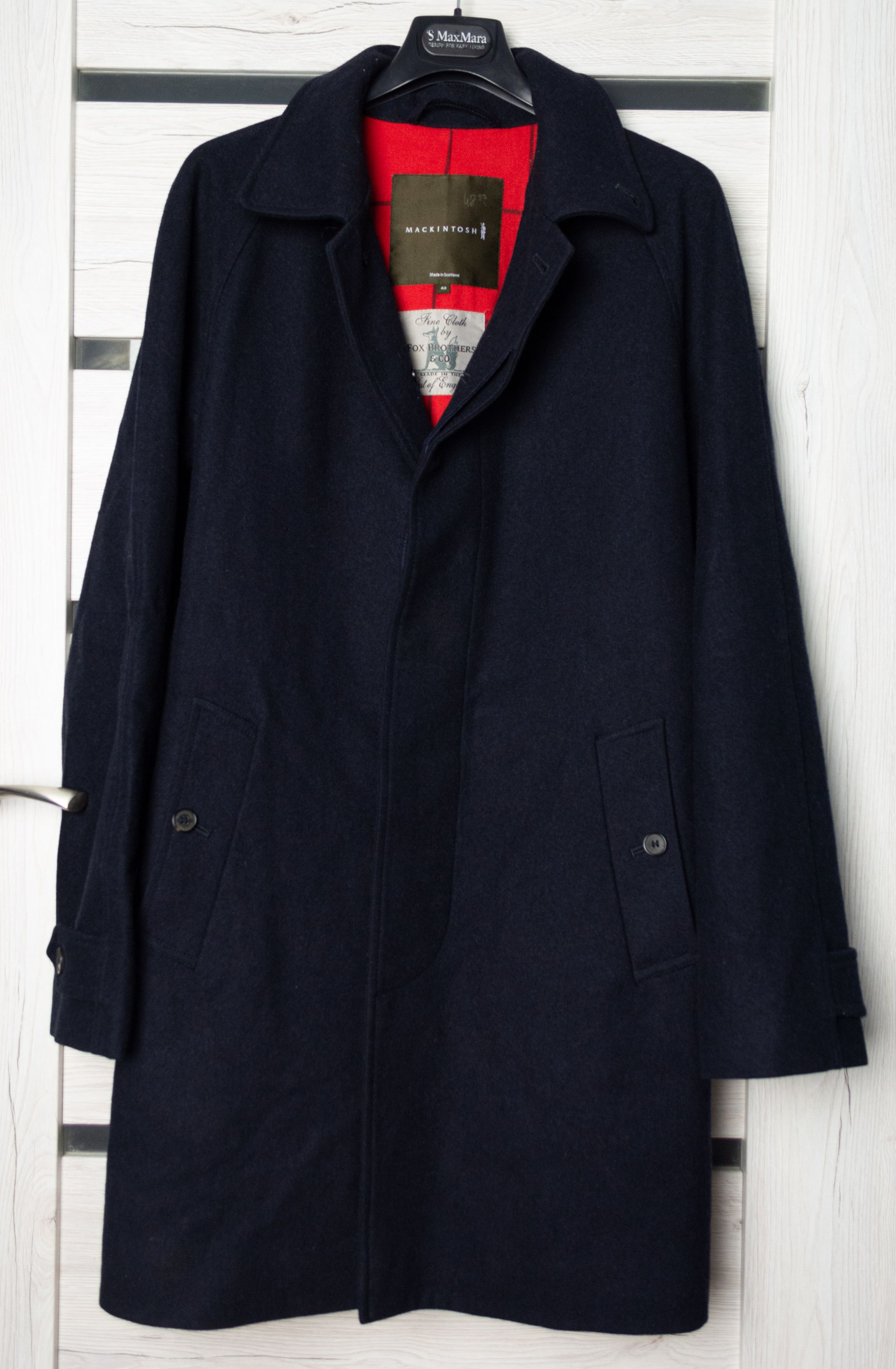 Mackintosh MACKINTOSH fox brother navy wool coat Classic Size US M / EU 48-50 / 2 - 1 Thumbnail