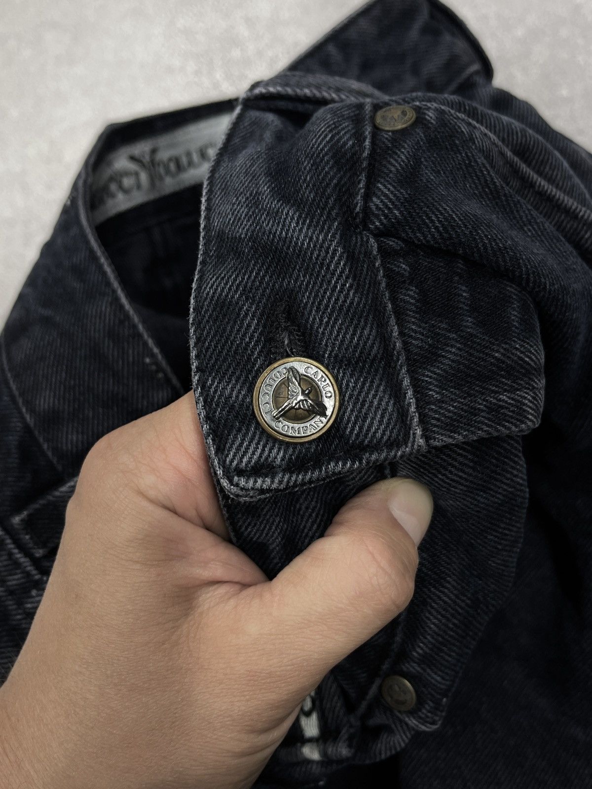 Carlo Colucci Vintage Carlo Colucci Denim Jeans Black Italy Size US 34 / EU 50 - 12 Thumbnail