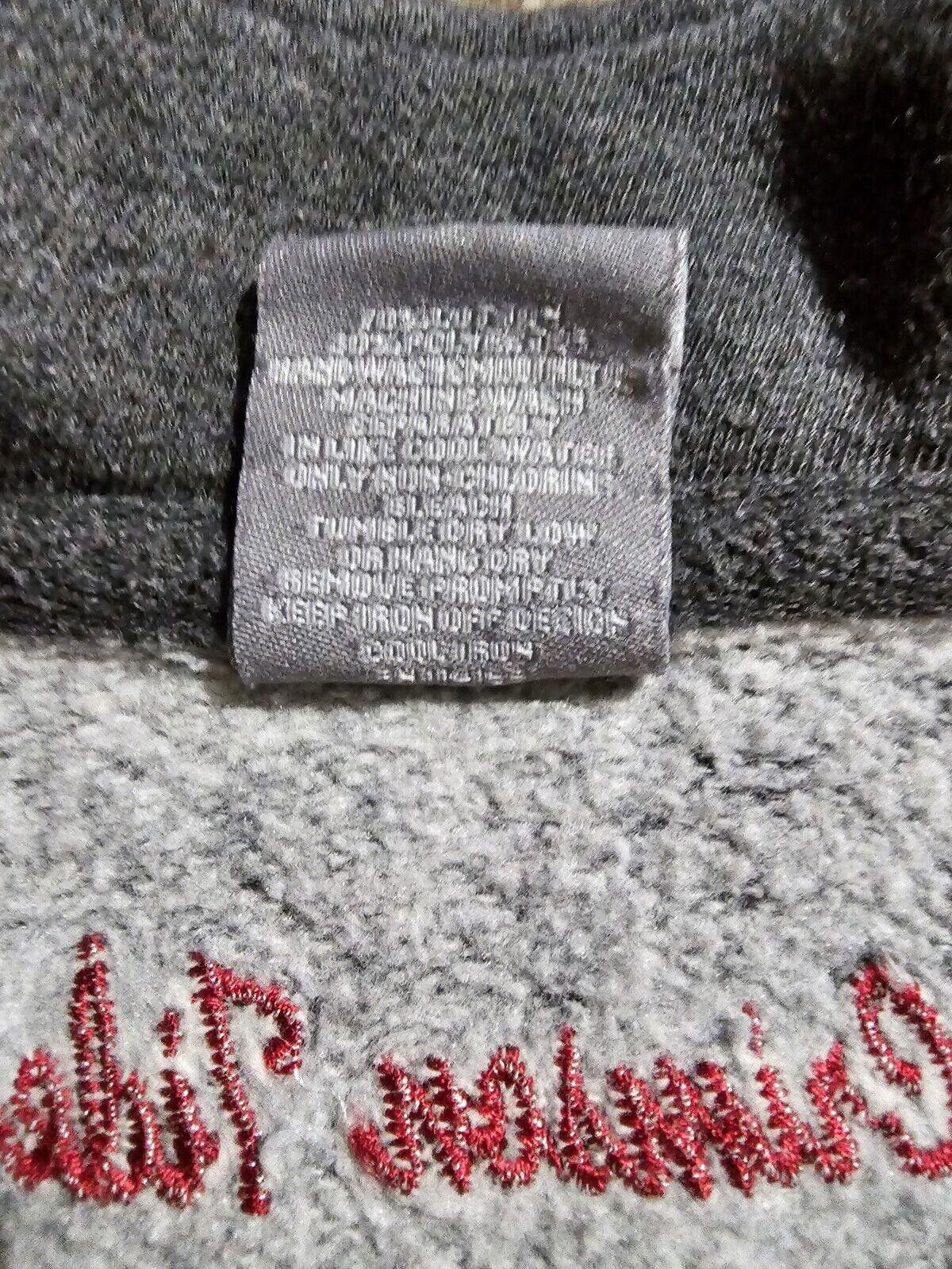 Designer Alabama Crimson Tide Gray Pullover 1/4Zip Stadium Athletic M Size ONE SIZE - 4 Thumbnail