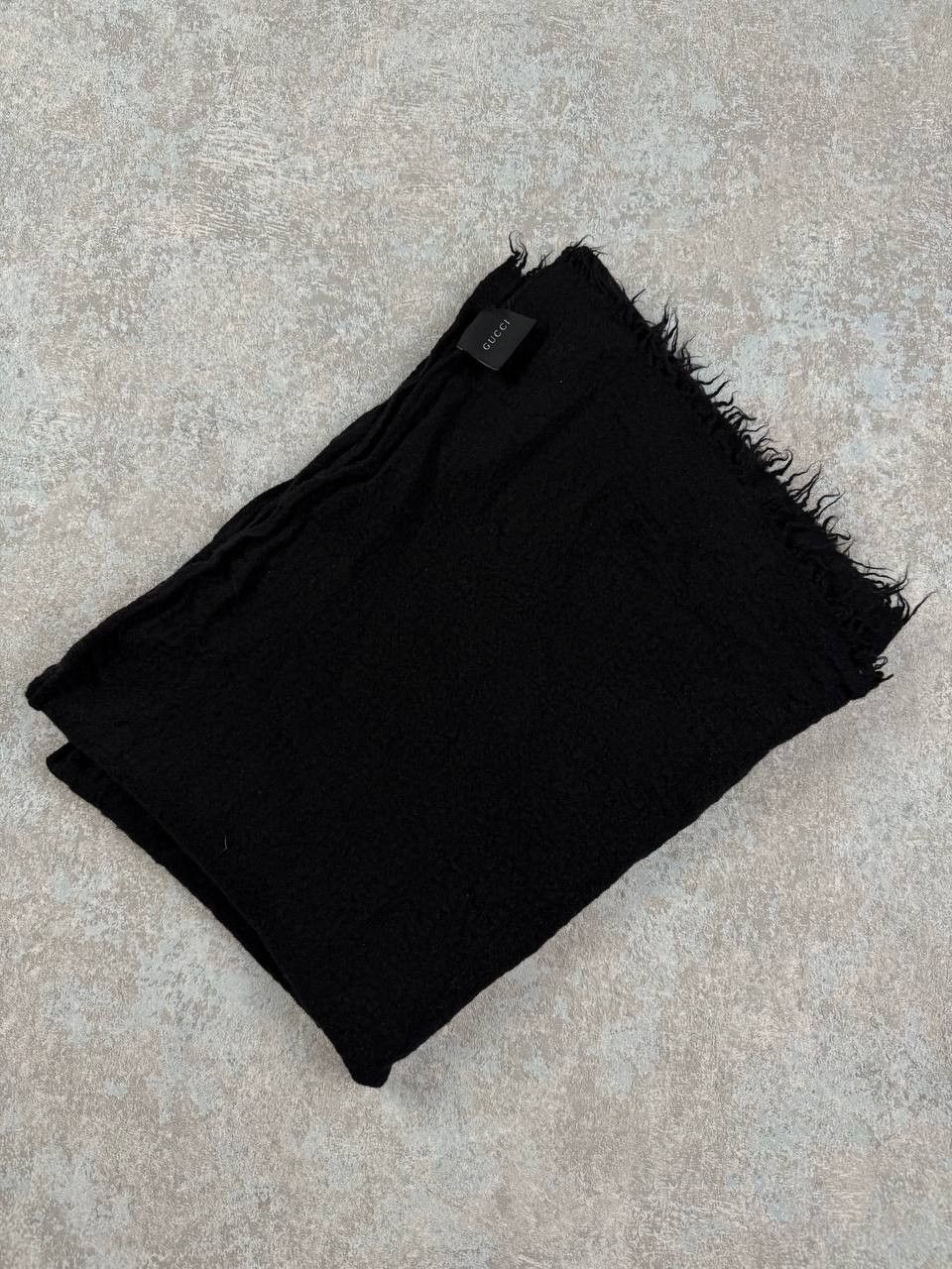 Gucci Gucci Wool And Silk Black Rectangle Scarf Size ONE SIZE - 5 Thumbnail