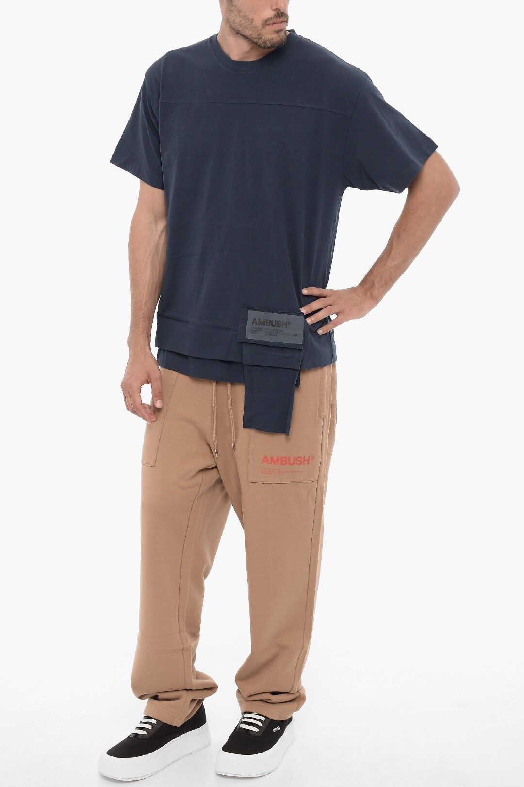 Ambush Design og1mm0925 Crewneck T-Shirt in Blue Size US S / EU 44-46 / 1 - 4 Thumbnail