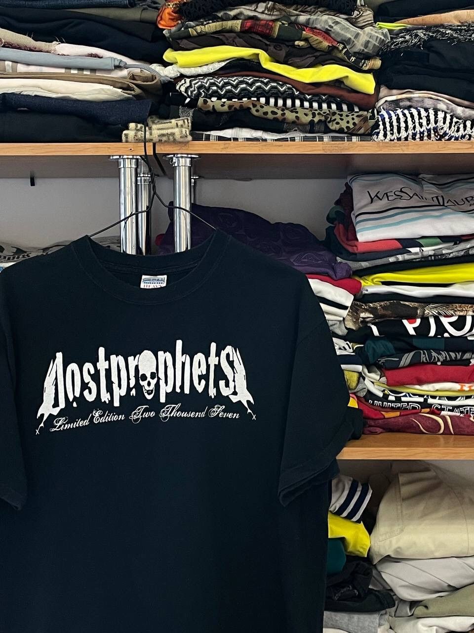 Vintage LOSTPROPHETS Foofighters Skulls Emo Tour 00s T shirt Size US L / EU 52-54 / 3 - 4 Thumbnail