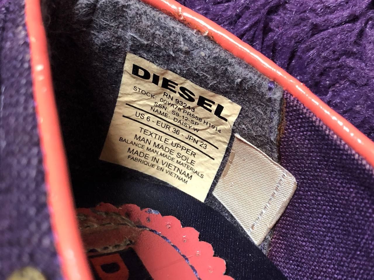 Vintage Diesel Ballet Flats Size 6