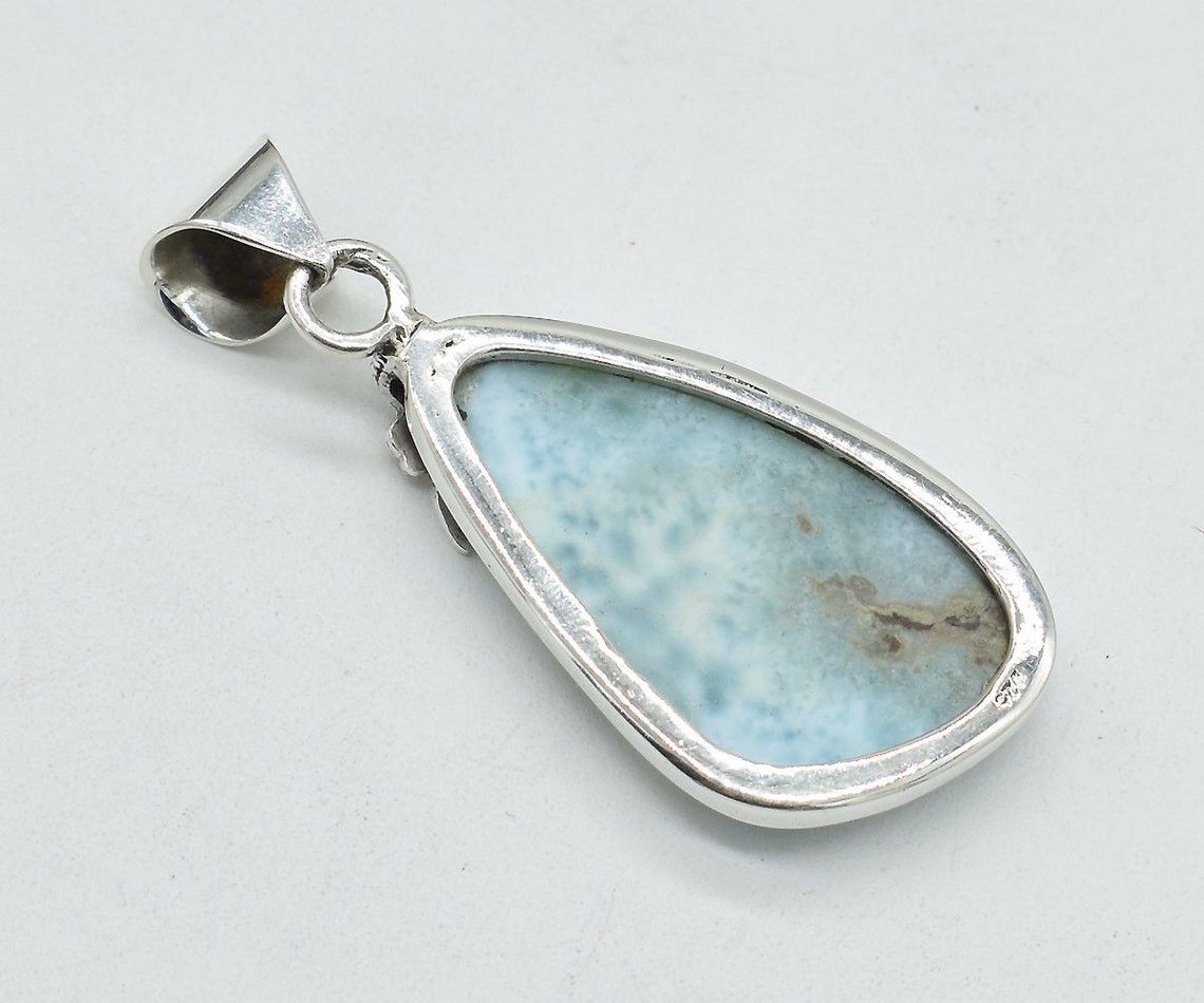 Handmade Excellent Blue Larimar Gemstone Pendant, 925 Size ONE SIZE - 4 Thumbnail