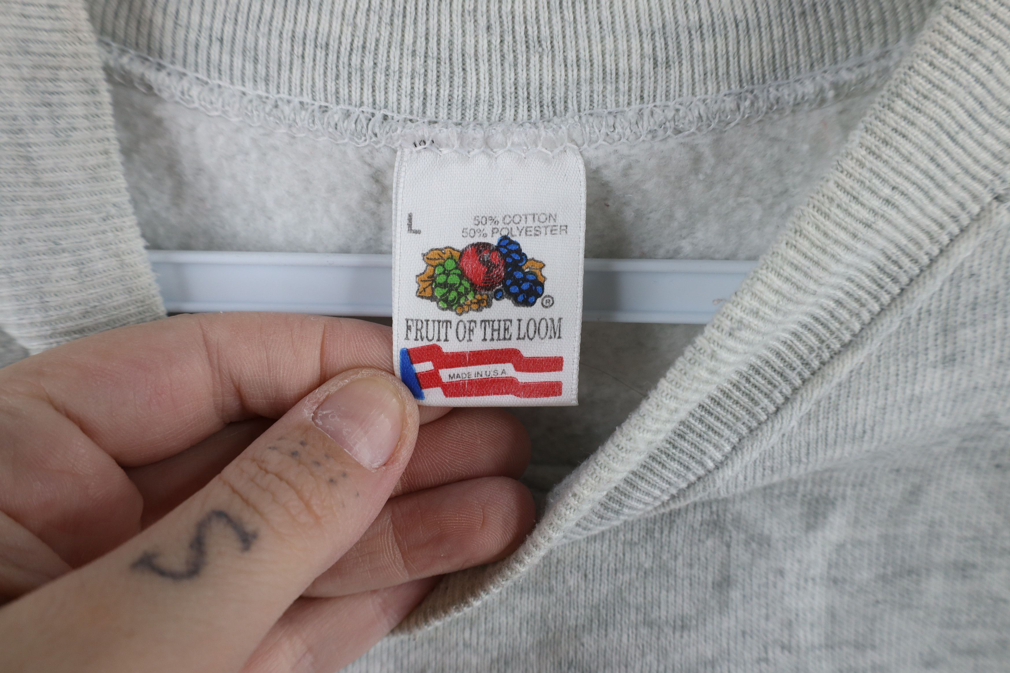 Vintage Vintage 90s Streetwear Opinionated Just Right Sweatshirt USA Size L / US 10 / IT 46 - 7 Thumbnail