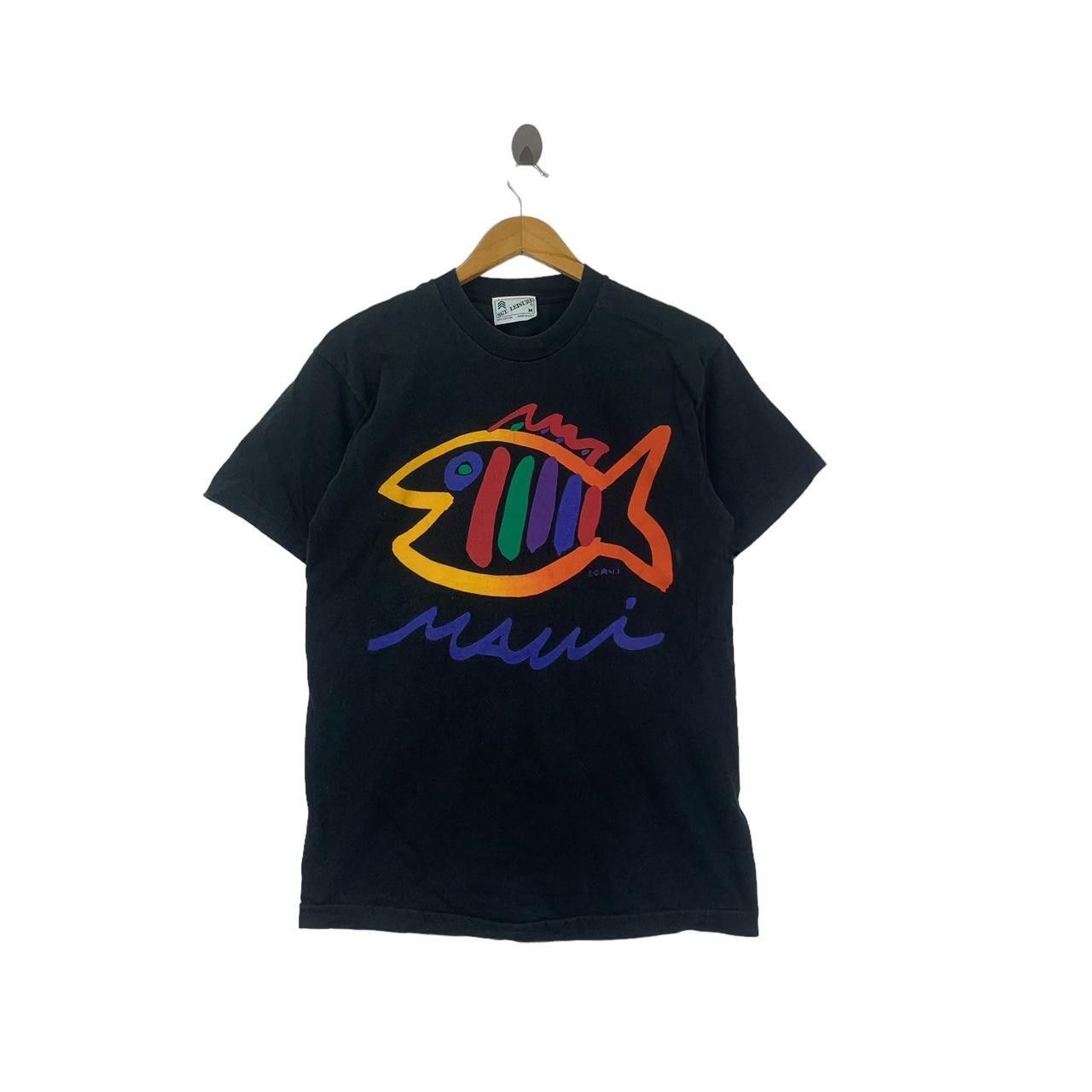 Vintage Vintage 80’ MAUI HAWAII FISH Art Painting Tee Shirt Top Size M / US 6-8 / IT 42-44 - 1 Thumbnail