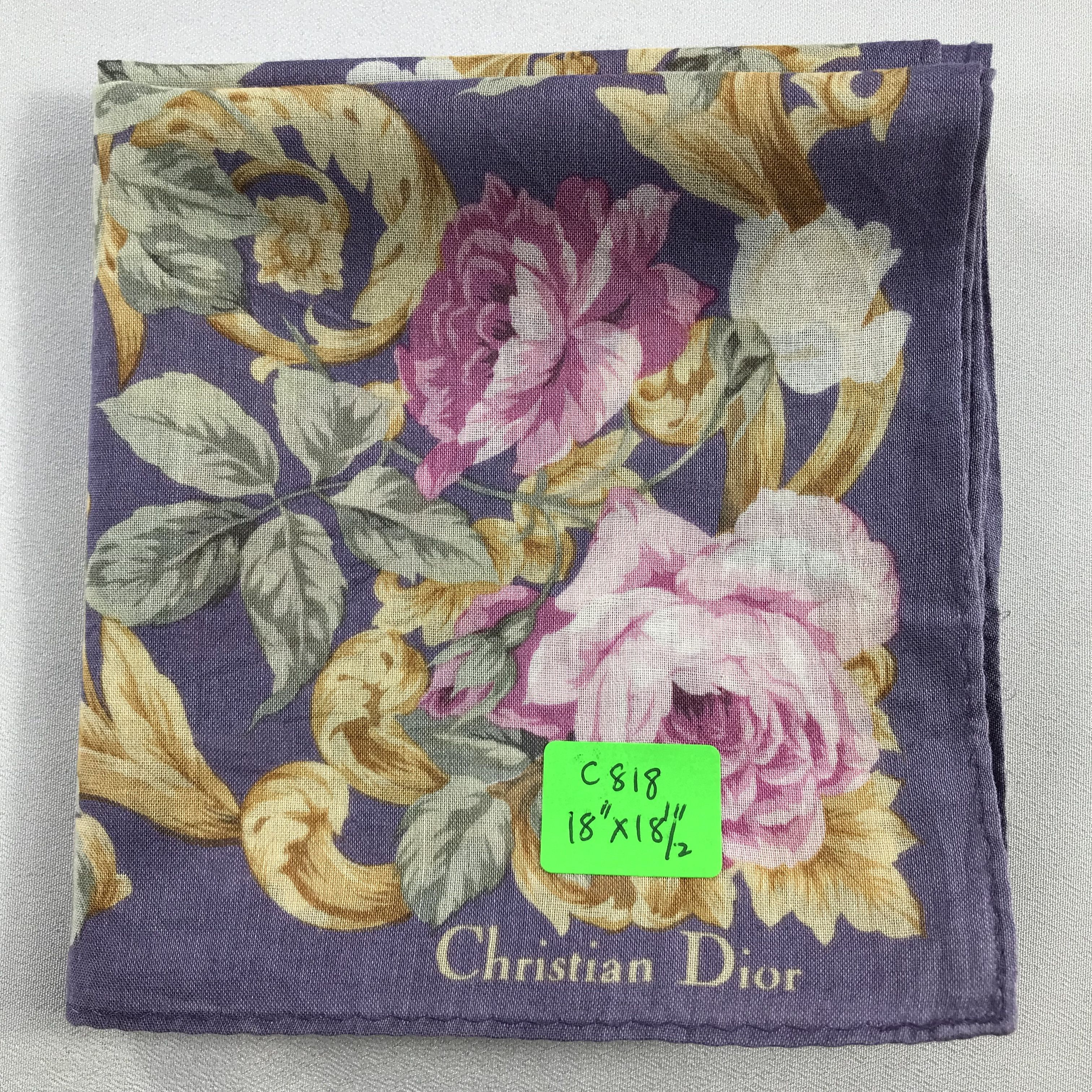 Christian Dior Monsieur CHRIstian dioR Handkerchief / Bandana / Neckerchief C818 Size ONE SIZE - 7 Thumbnail