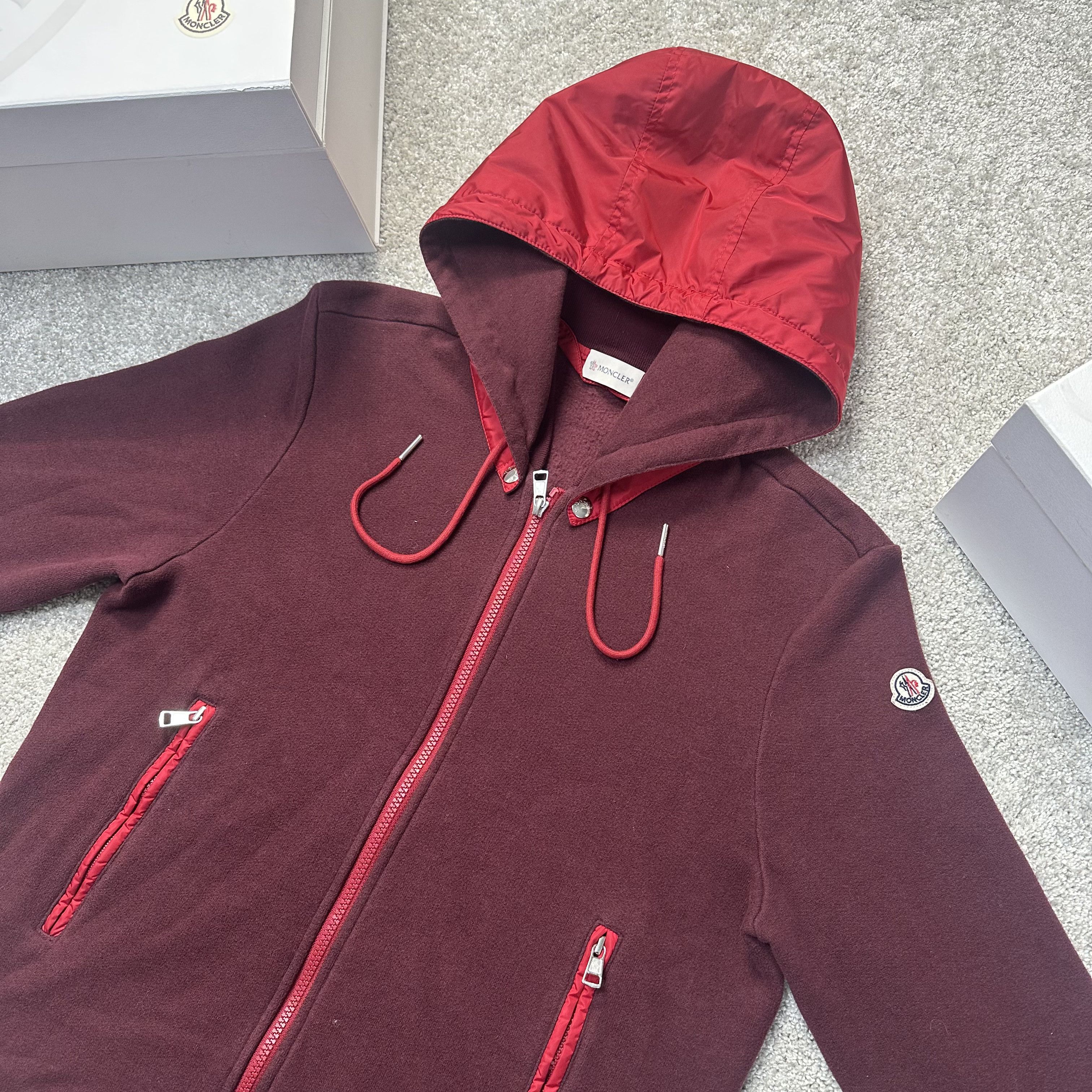Moncler Moncler Hooded Fleece Zip Up Cardigan Size US M / EU 48-50 / 2 - 2 Thumbnail