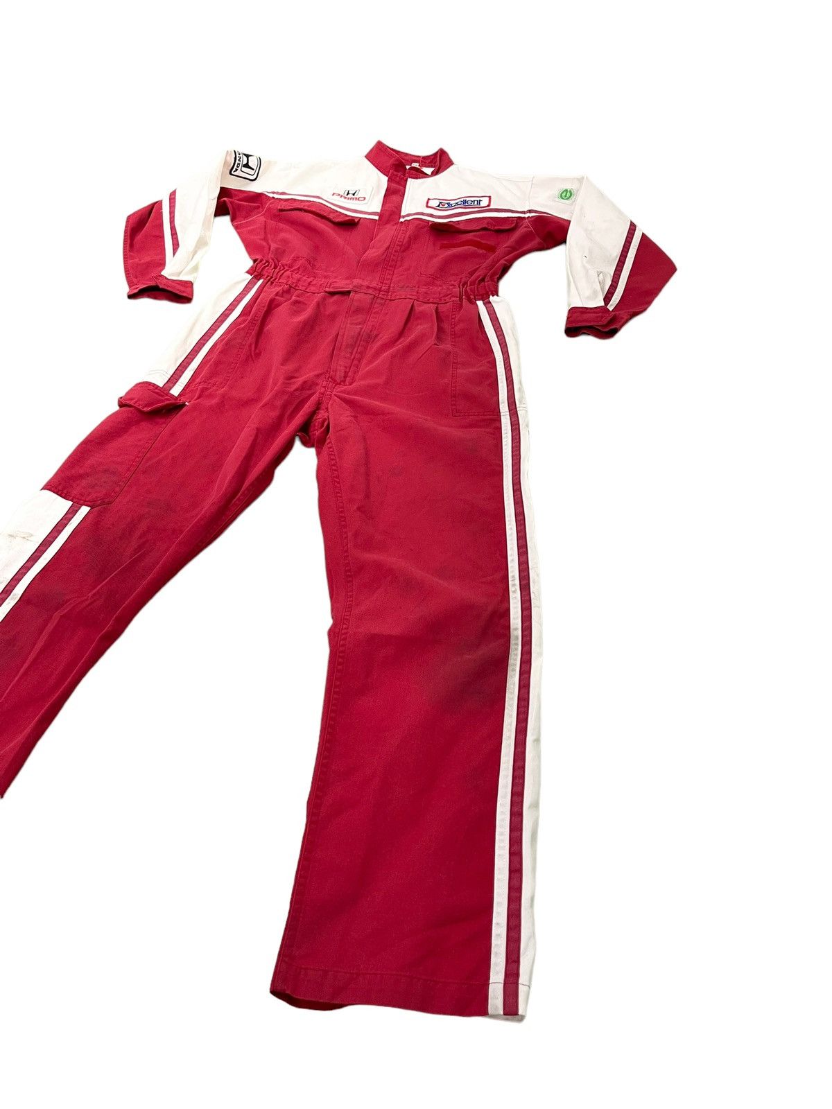 Honda Vtg 90s Honda Jumpsuit Overalls Japan Motorsports 5🟩1 Size US 33 - 14 Thumbnail