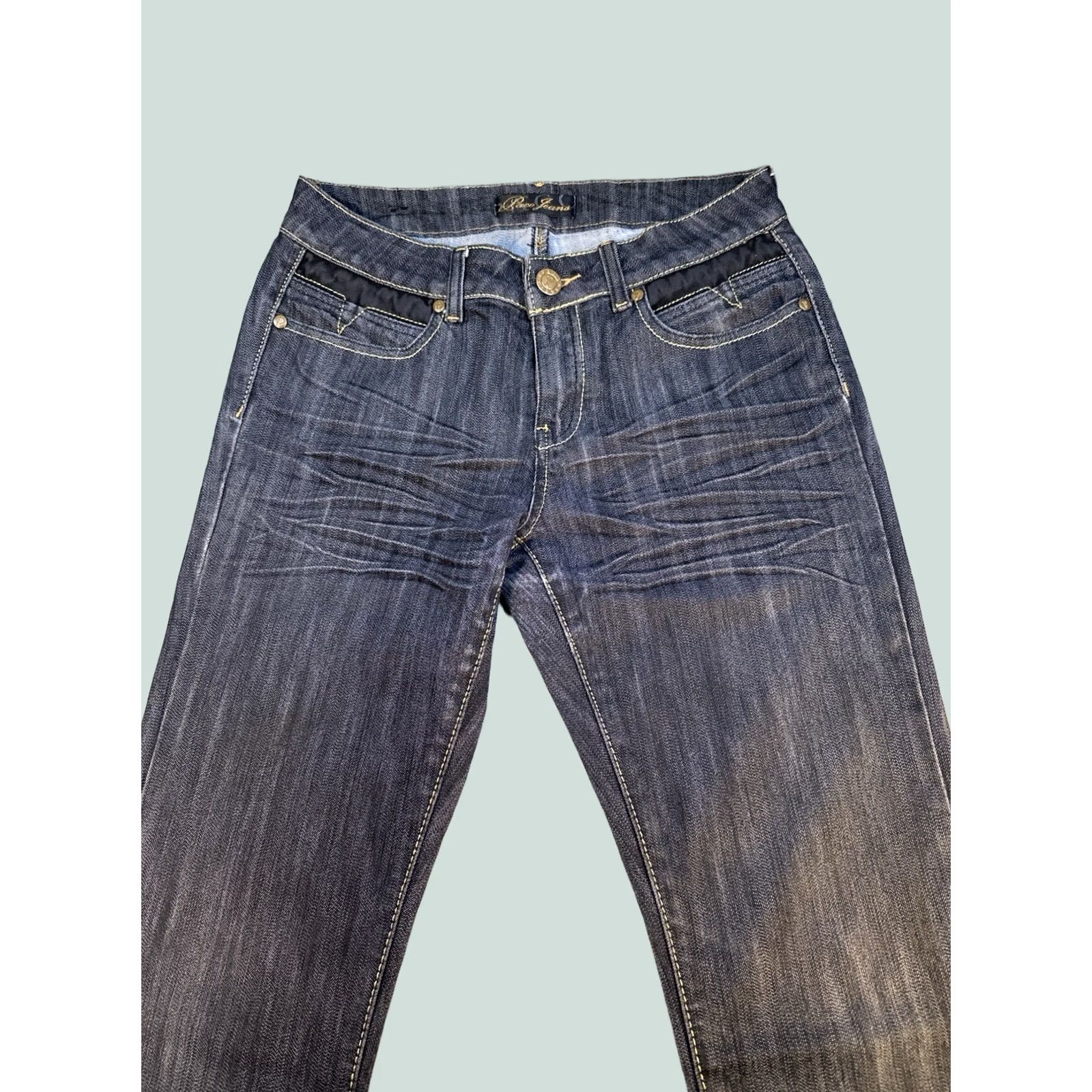 Vintage Paco Jeans Women’s Size 9 Dark Wash Denim Y2K Streetwear Bootcut Jeans Women Size 9 Dark Blue Denim Pac o Size 30" / US 8 / IT 44 - 1 Thumbnail