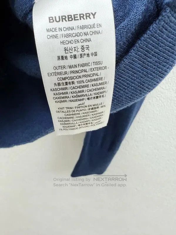 Burberry Men's Cashmere Long Sleeve Sweater.