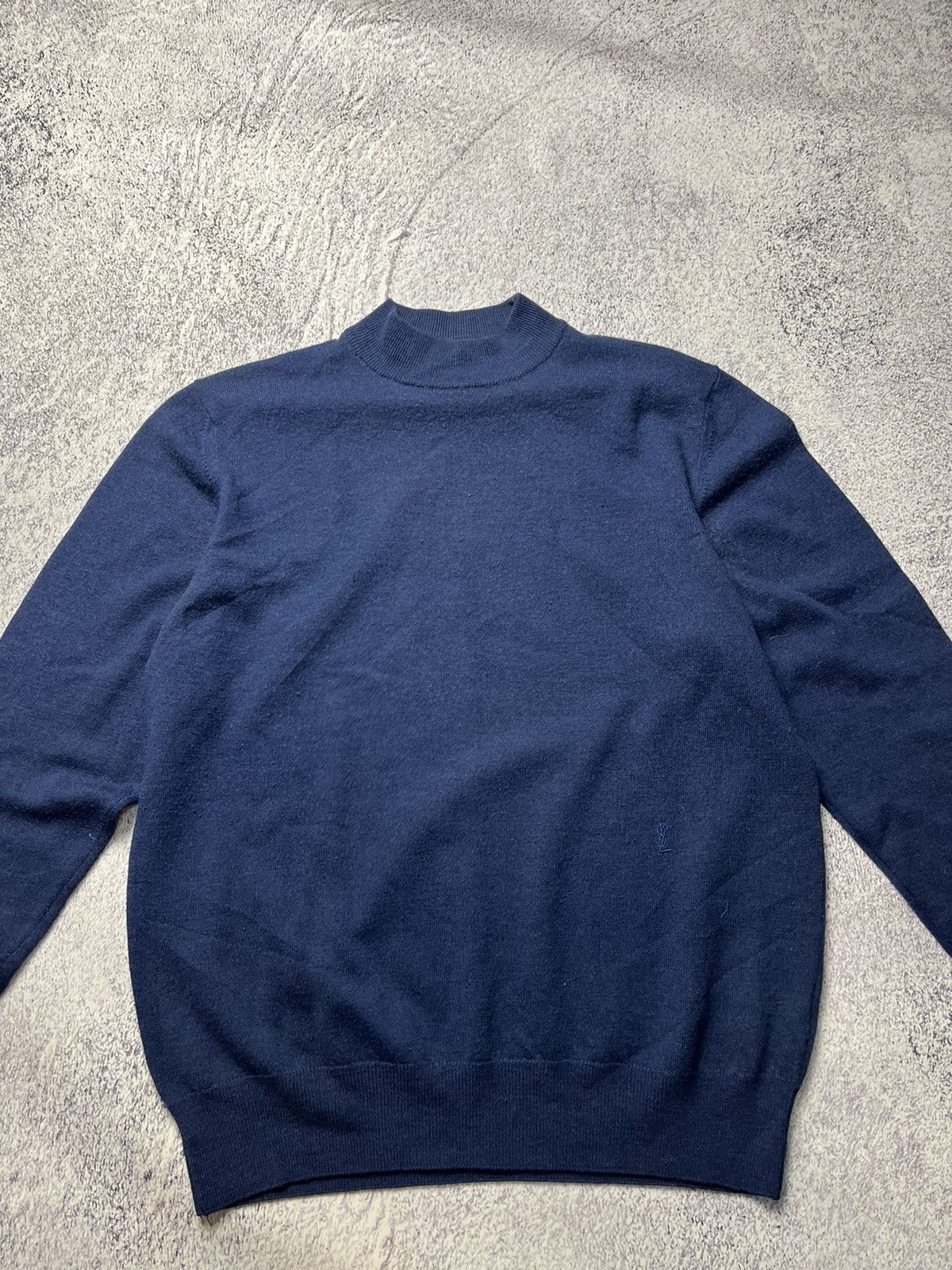 Vintage Vintage Yves Saint Laurent Knit Sweater YSL Logo Luxury 90s Size US M / EU 48-50 / 2 - 7 Thumbnail