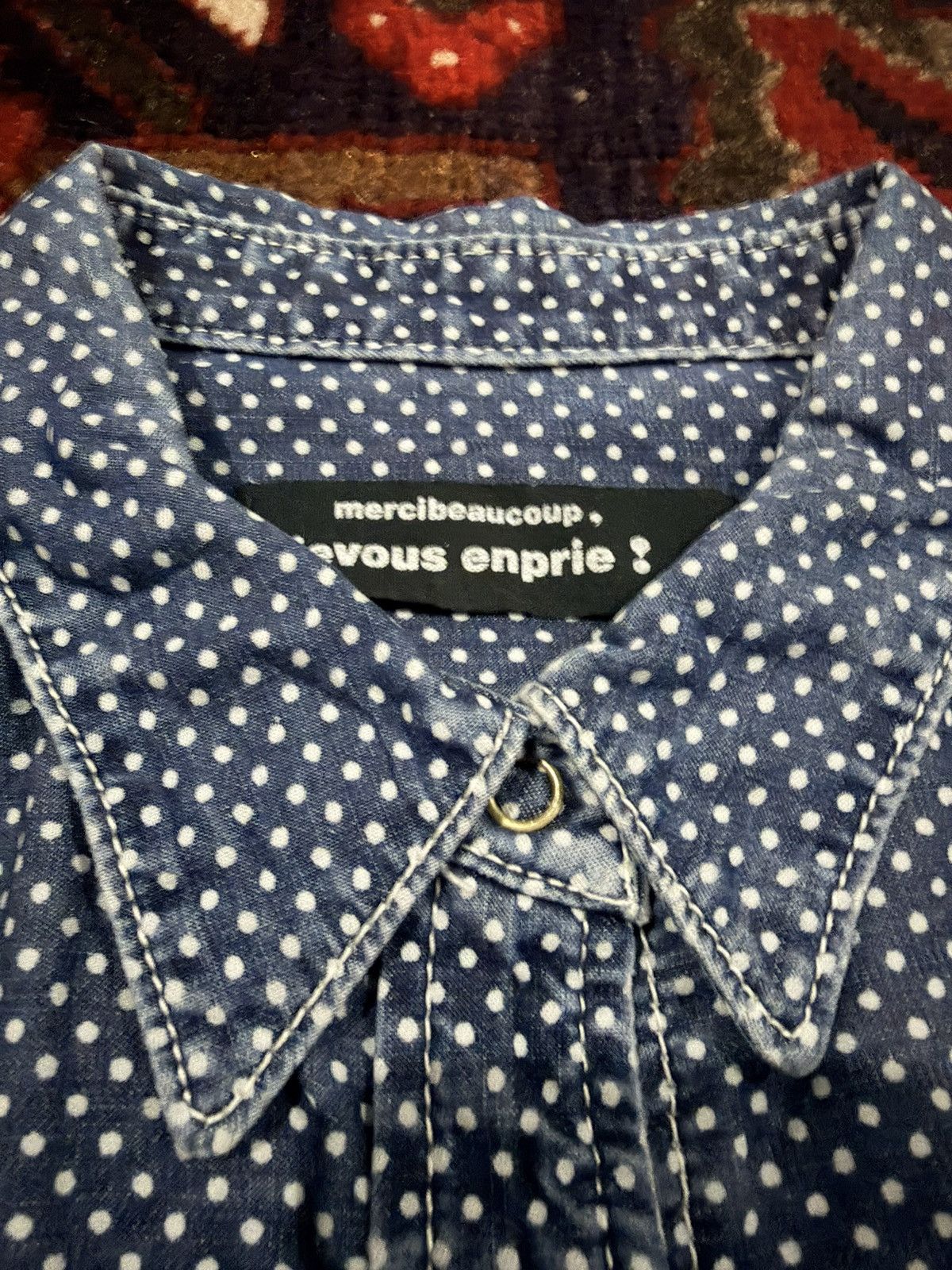 Issey Miyake Issey Miyake Mercibeaucoup button-up up shirt polka dot p Size S / US 4 / IT 40 - 3 Thumbnail