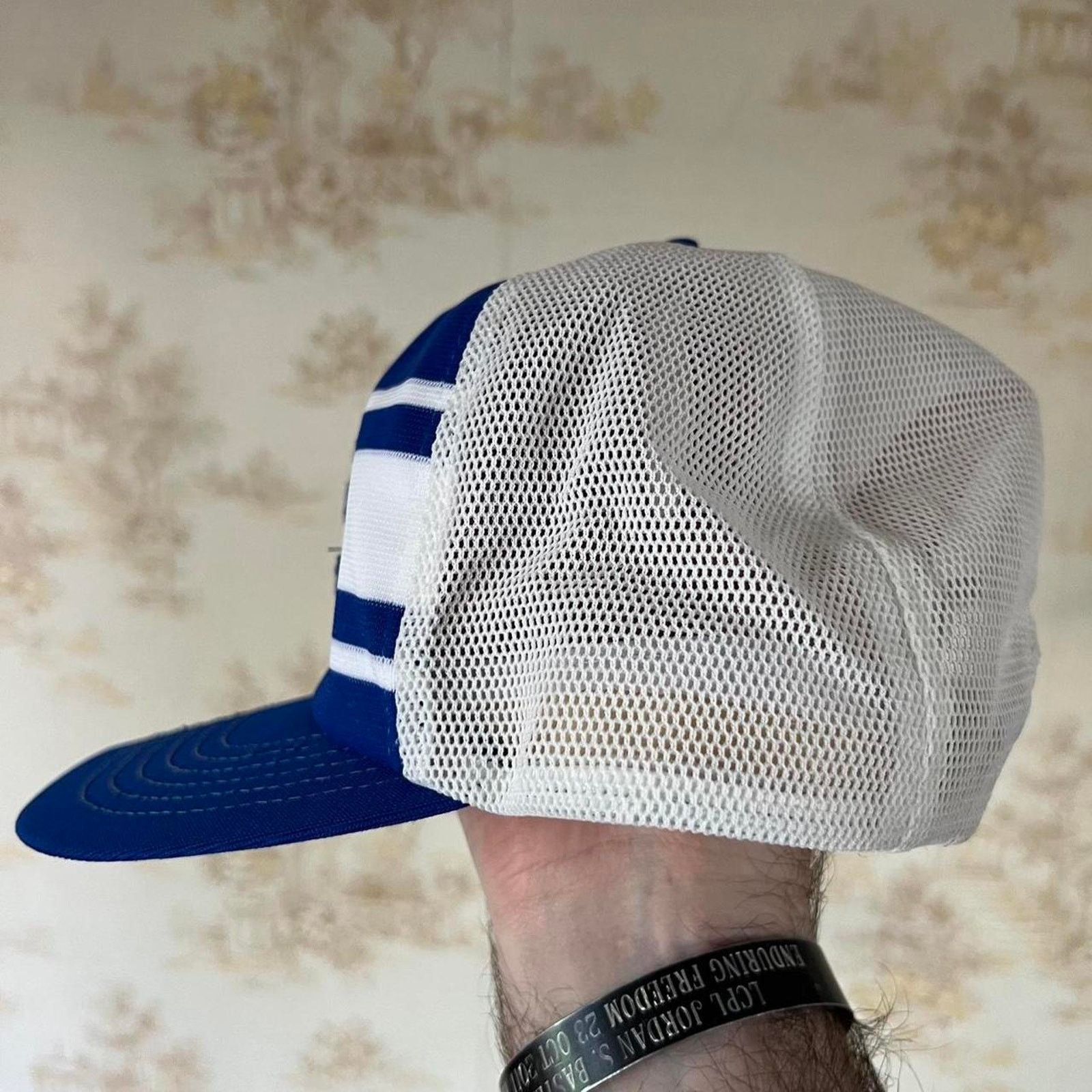 MLB Vintage 80s Kansas City Royals Hat | Striped Mesh Snapback Size ONE SIZE - 2 Thumbnail