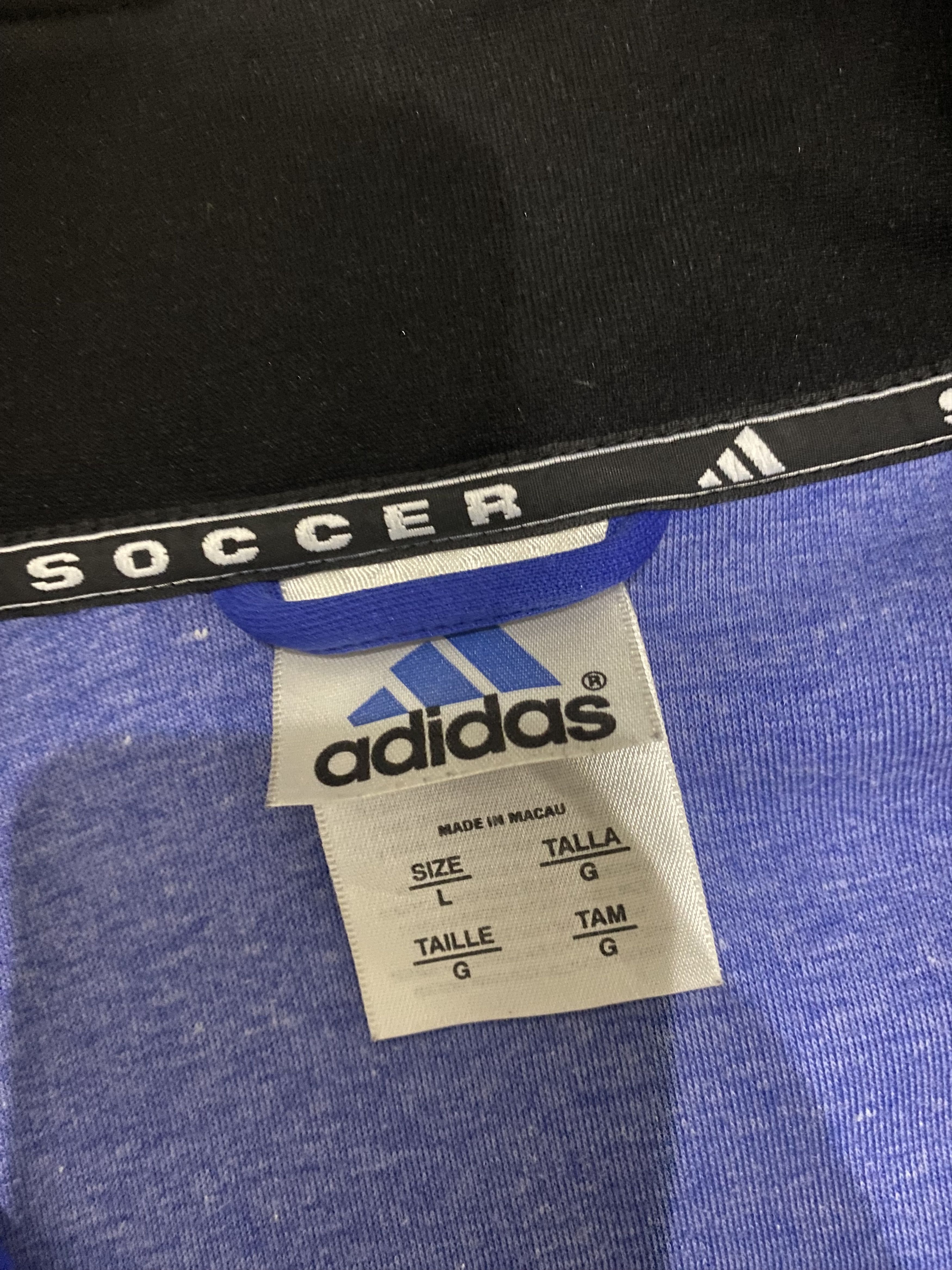 Adidas × Vintage Vintage Adidas San Marino Soccer Ziper Jacket Size US L / EU 52-54 / 3 - 3 Thumbnail