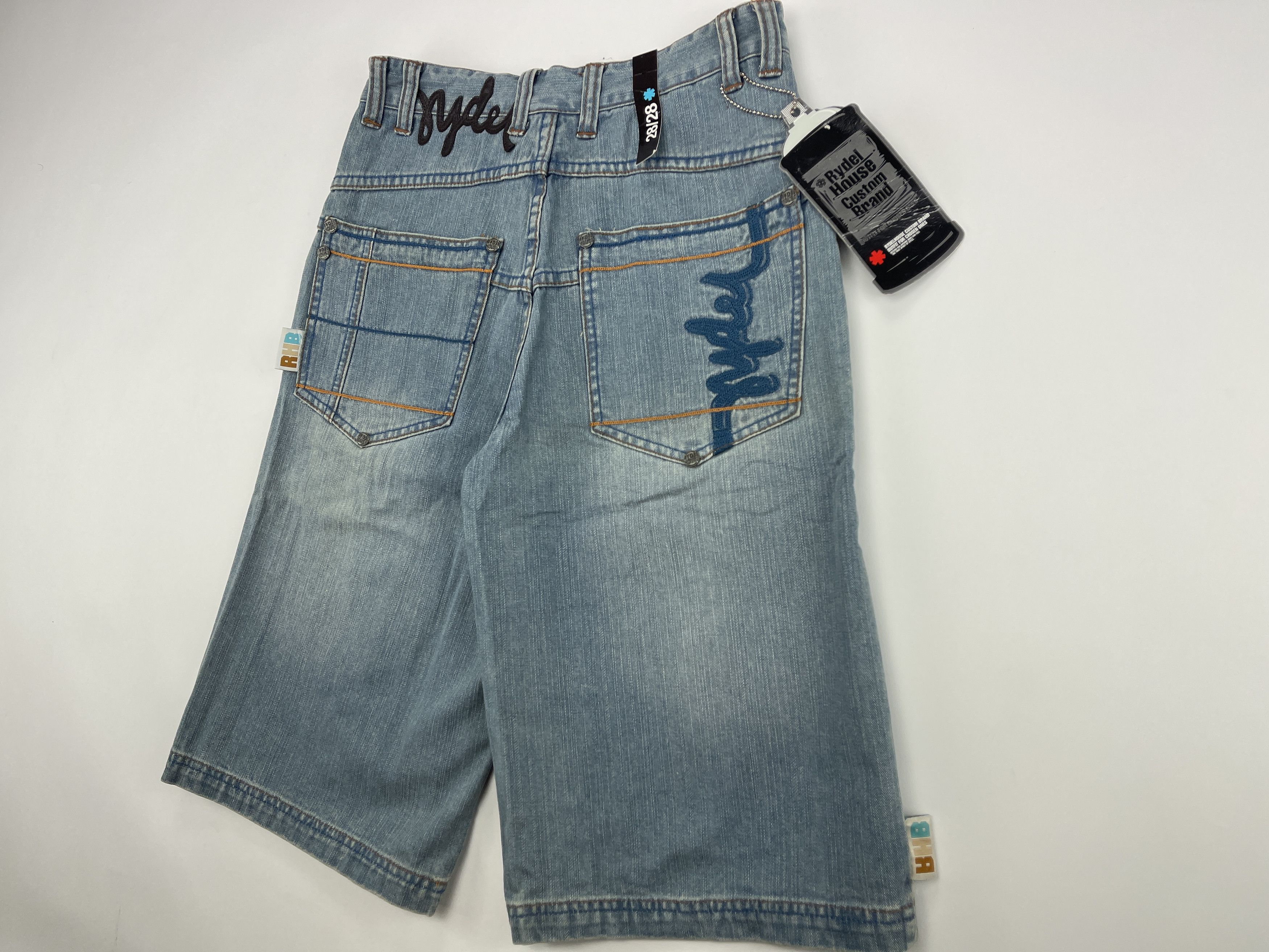 Vintage Rydel House shorts, vintage jeans 90s hip hop 1990s baggy 28 Size US 28 / EU 44 - 4 Thumbnail