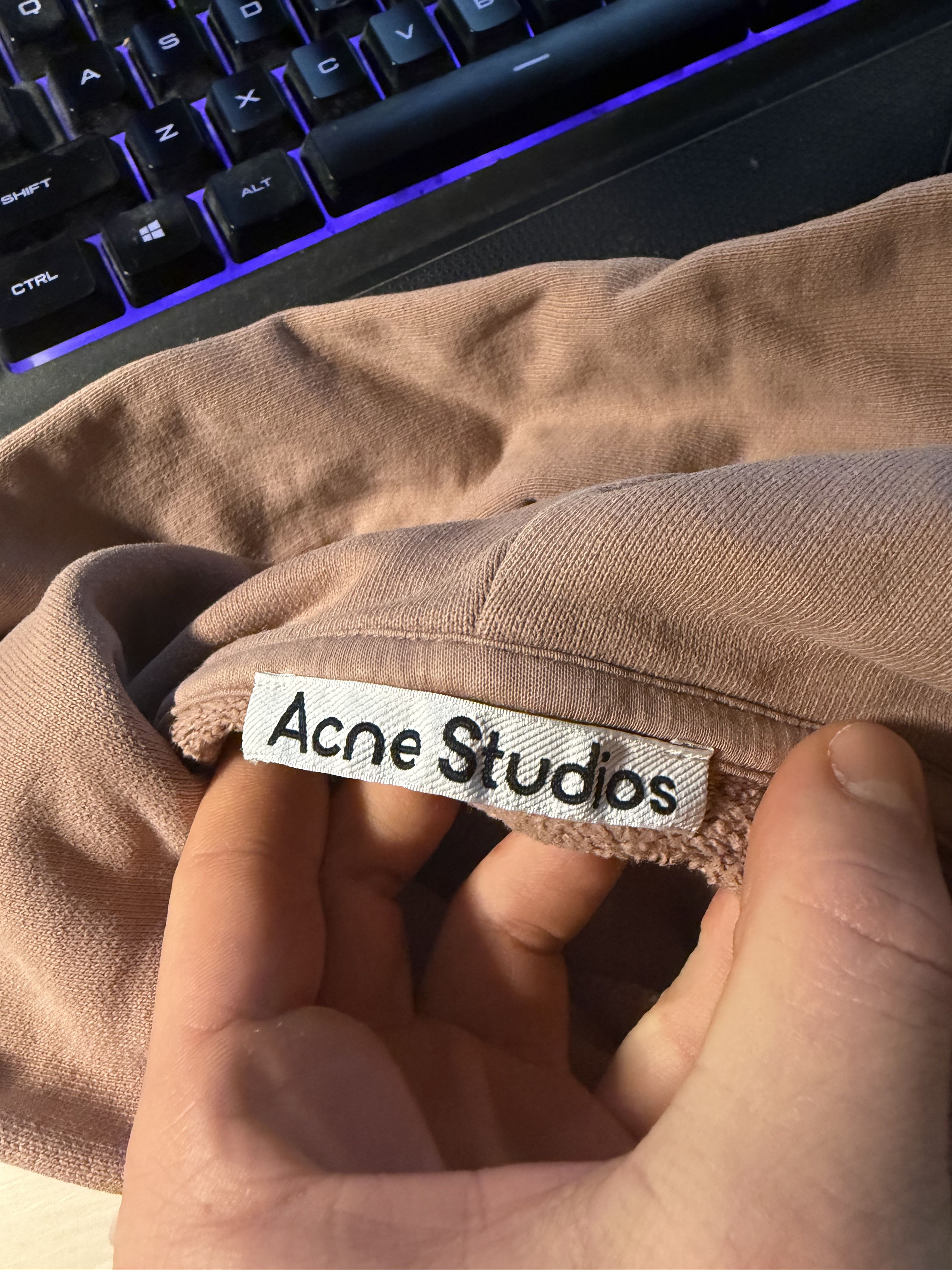 Acne Studios Acne Studios Mini Logo pink hoodie Size US S / EU 44-46 / 1 - 5 Thumbnail