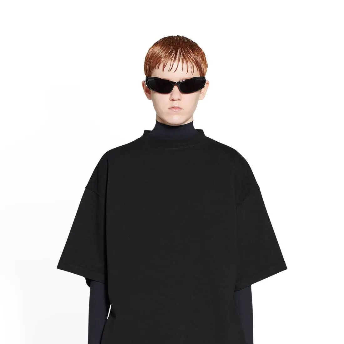 Balenciaga o1la1rc1a0625 BB Hourglass T- Shirt Medium Fit in Black Size XS / US 0-2 / IT 36-38 - 6 Thumbnail