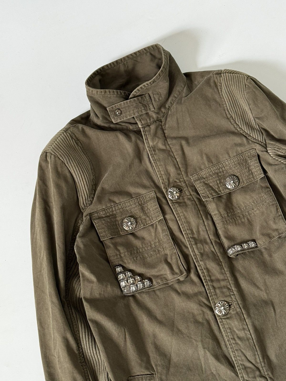 Chrome Hearts Chrome Hearts Cherry Bomb Navy Green Military Jacket Size US M / EU 48-50 / 2 - 3 Thumbnail
