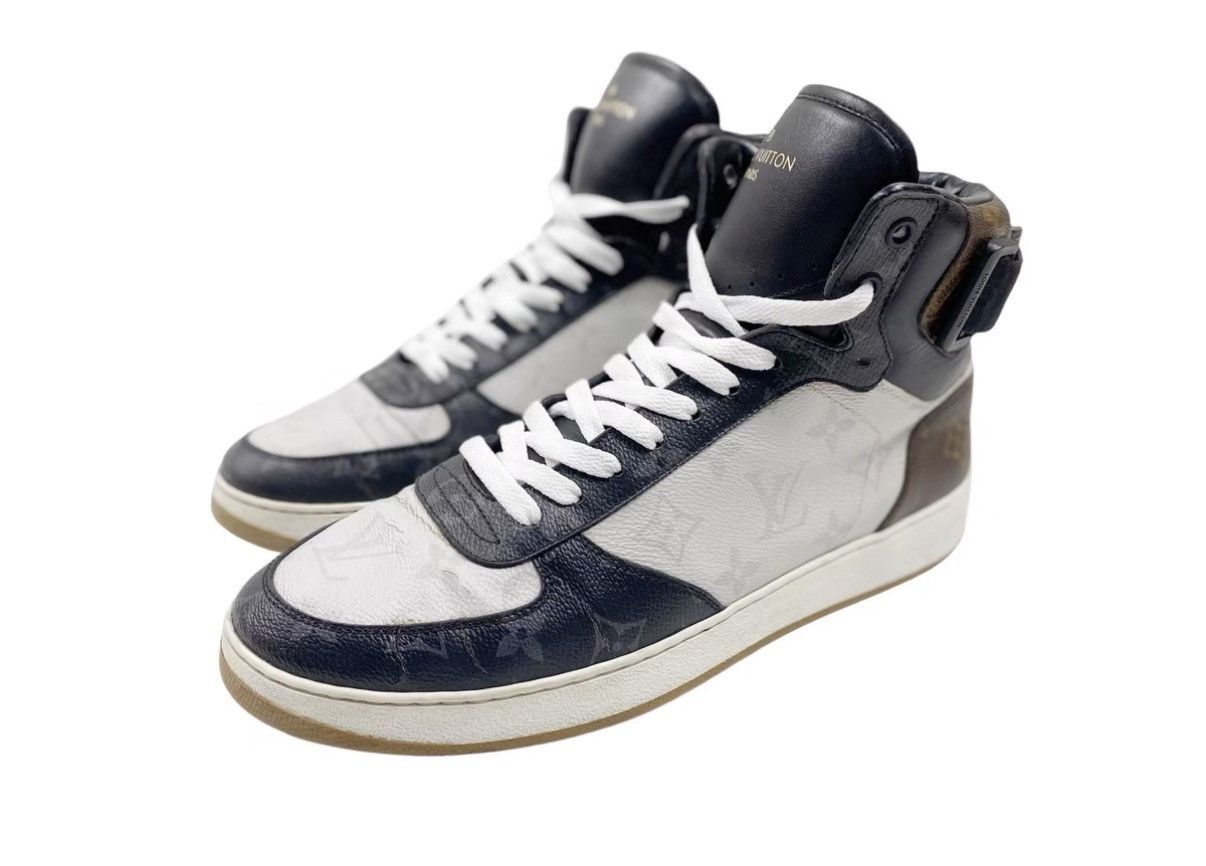Louis Vuitton Louis Vuitton Rivoli Tri-Tone Monogram High-Top Sneakers J31 Size US 7 / EU 40 - 1 Thumbnail