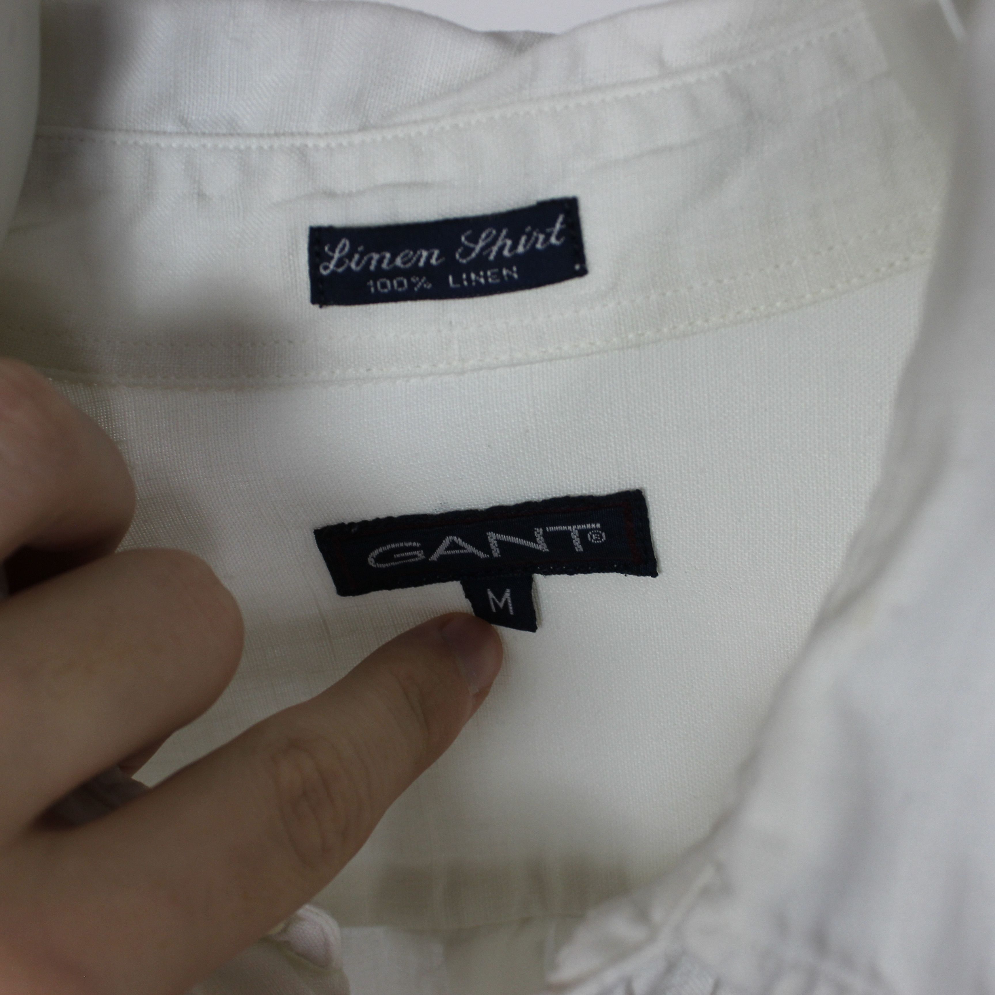 Gant Gant linen shirt men buttons ups white M L Size US L / EU 52-54 / 3 - 3 Thumbnail